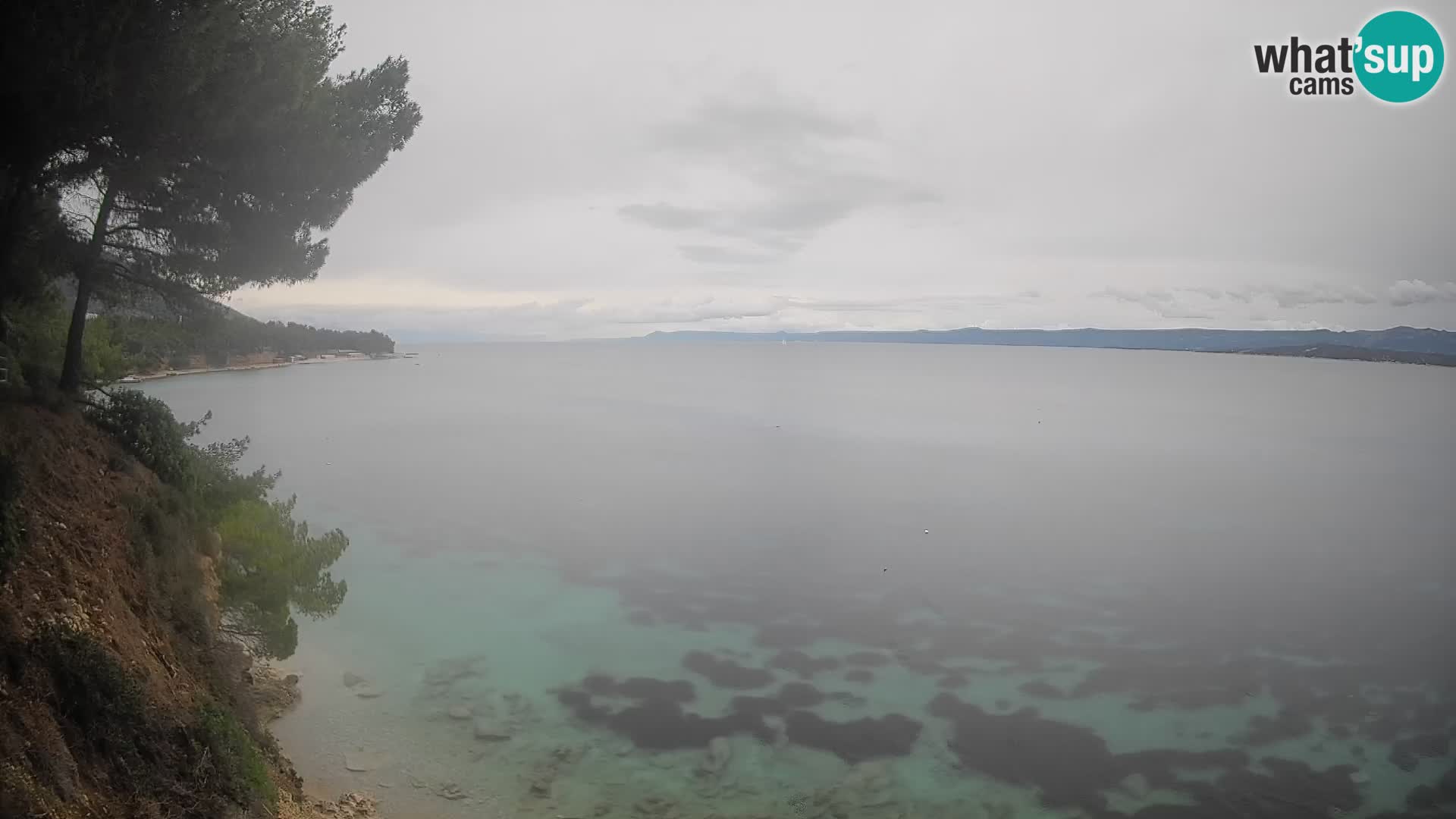 Webcam Spiaggia Potočine Bol – Vista live sulla spiaggia Borak, Isola di Brač