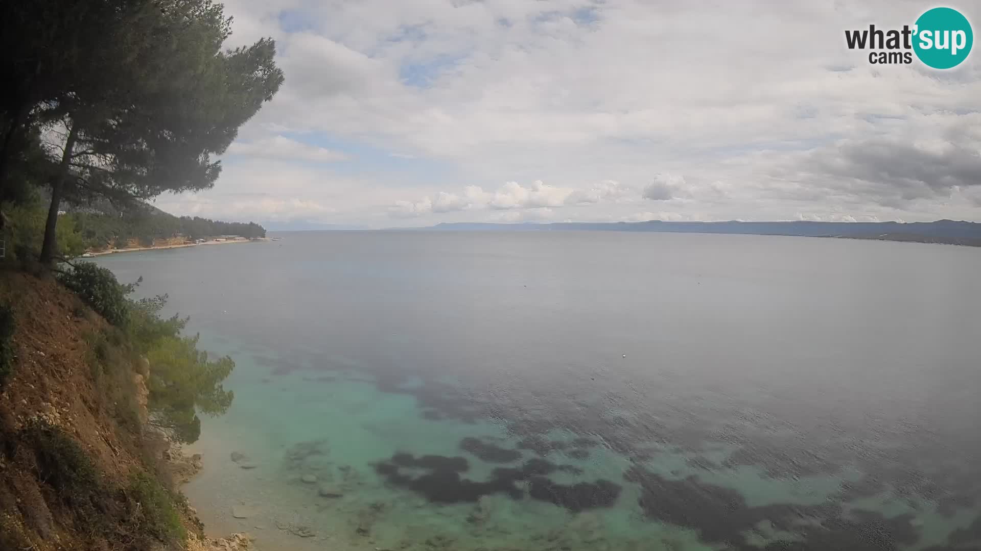 Webcam Spiaggia Potočine Bol – Vista live sulla spiaggia Borak, Isola di Brač