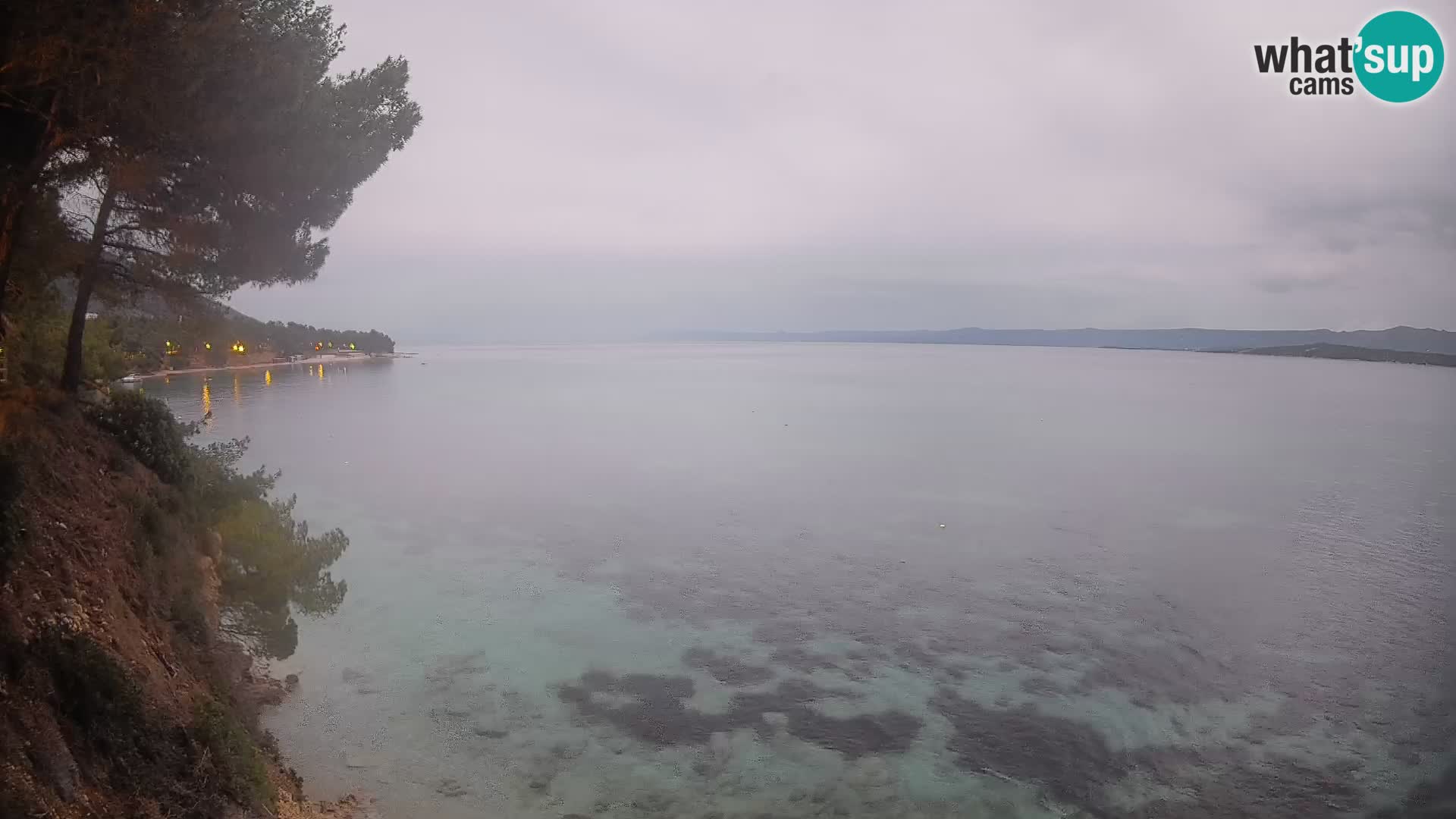 Webcam Spiaggia Potočine Bol – Vista live sulla spiaggia Borak, Isola di Brač