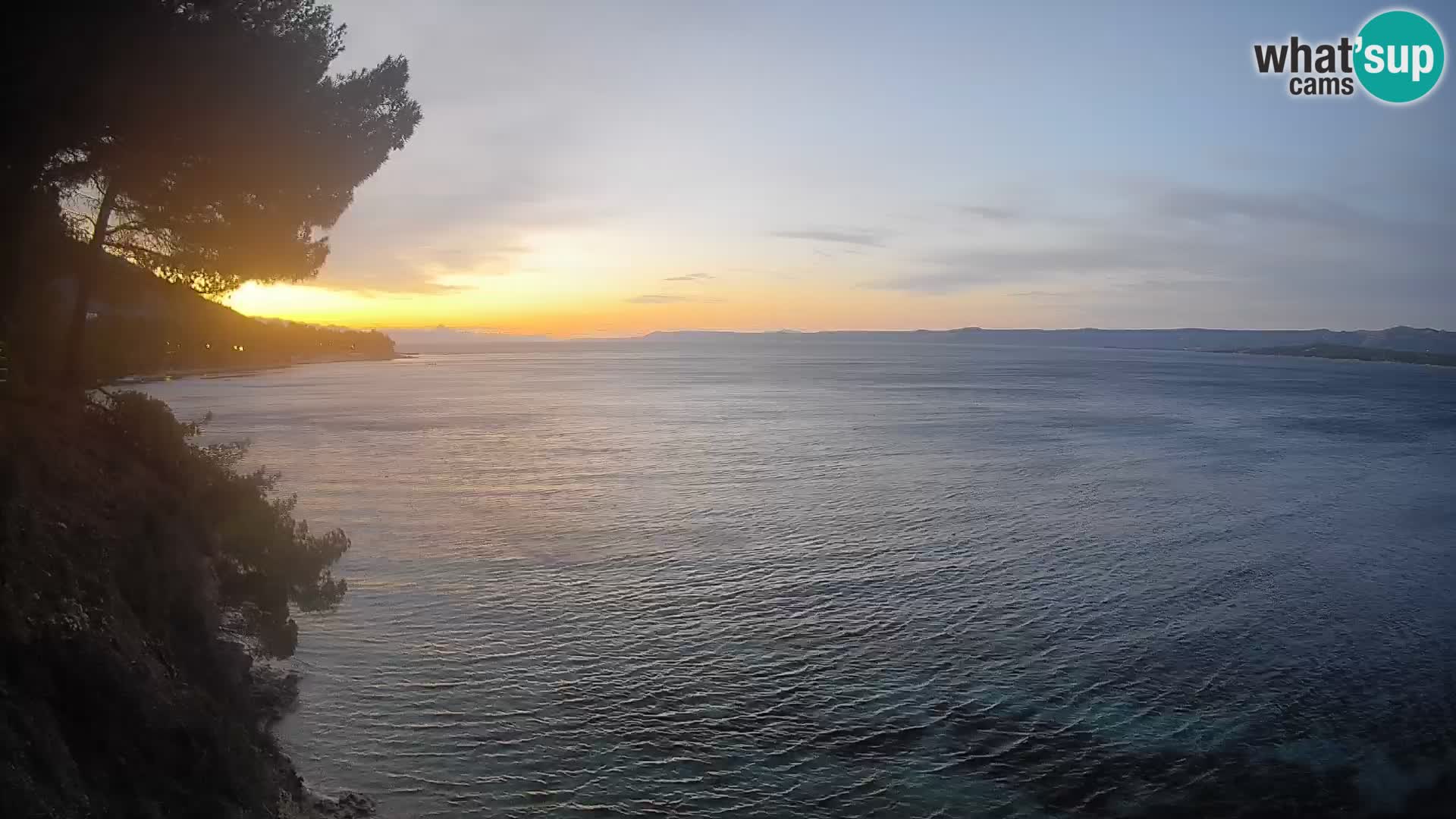 Webcam Spiaggia Potočine Bol – Vista live sulla spiaggia Borak, Isola di Brač