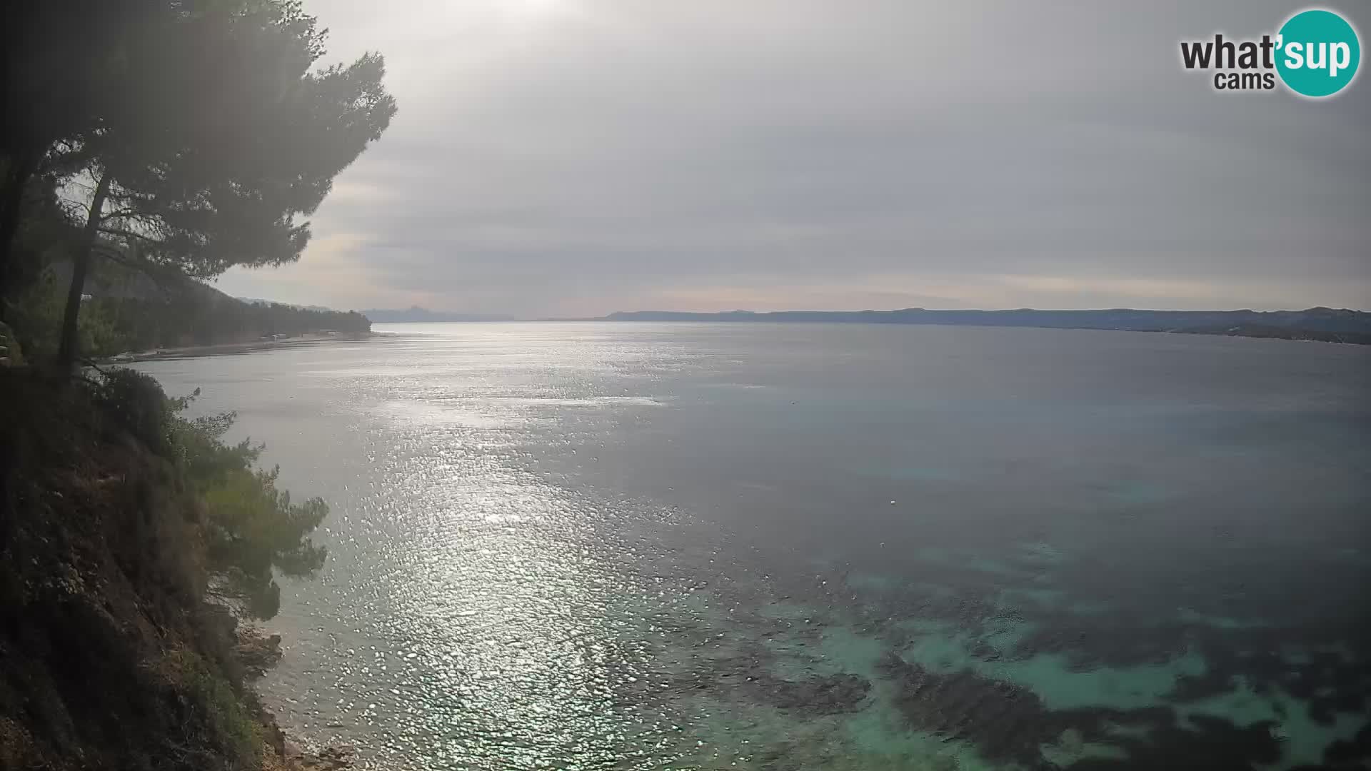 Webcam Potočine Beach Bol – Live View of Borak Beach, Brač Island