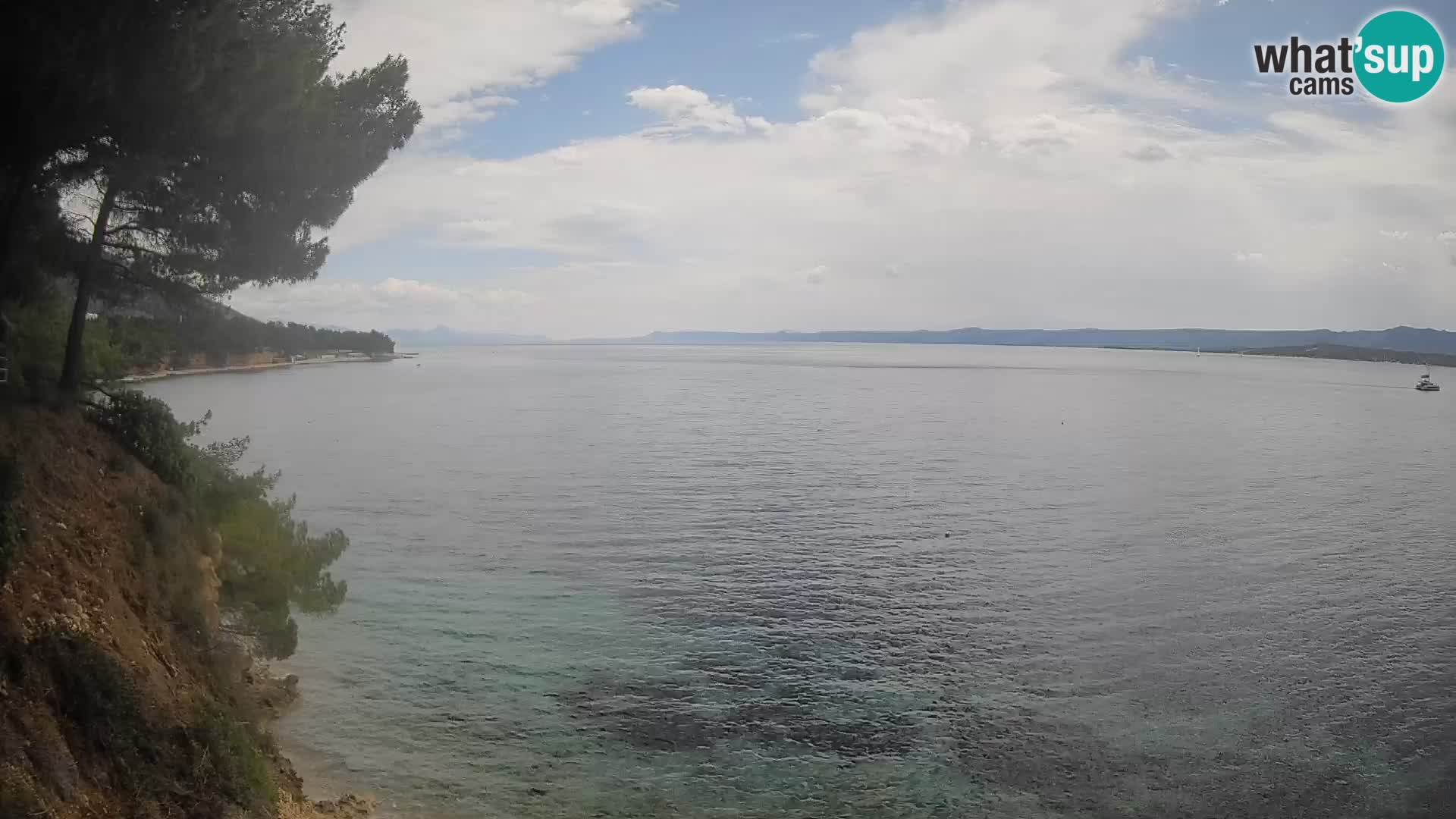 Webcam Playa Potočine Bol – Vista en vivo de Borak Beach, Isla de Brač