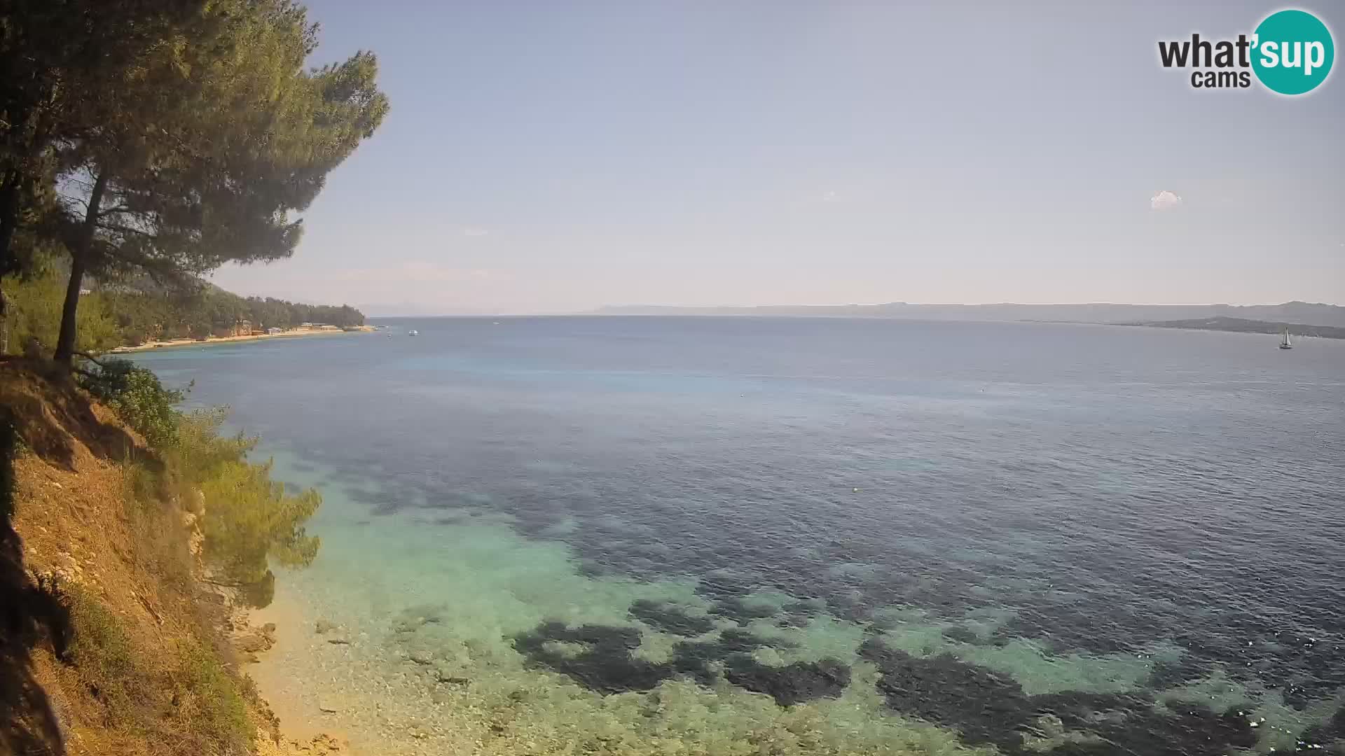 Webcam plage Potočine Bol – Vue en direct sur Borak Beach, île de Brač