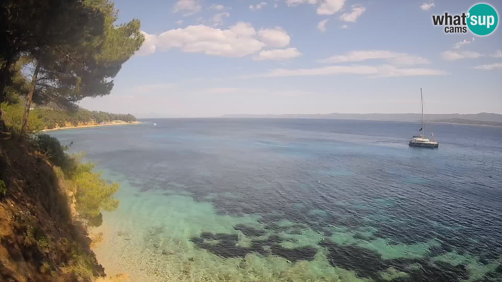 Webcam plage Potočine Bol – Vue en direct sur Borak Beach, île de Brač