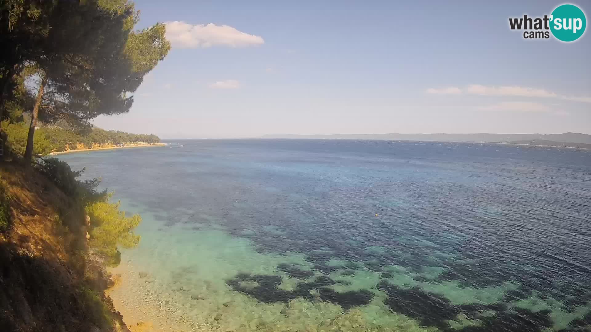 Webcam plage Potočine Bol – Vue en direct sur Borak Beach, île de Brač