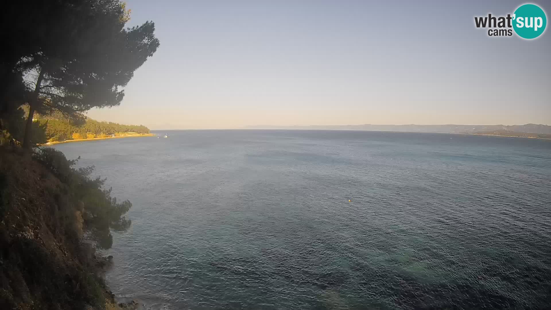 Webcam Spiaggia Potočine Bol – Vista live sulla spiaggia Borak, Isola di Brač