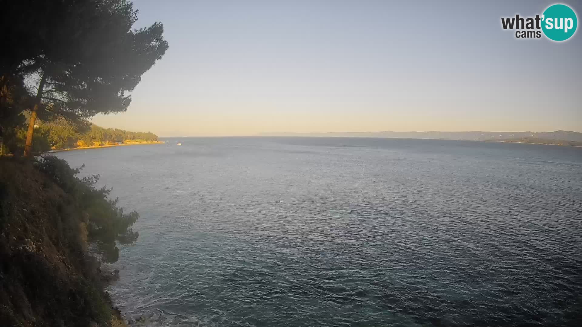Web kamera Potočine Bol – Pogled uživo na plažu Borak, otok Brač