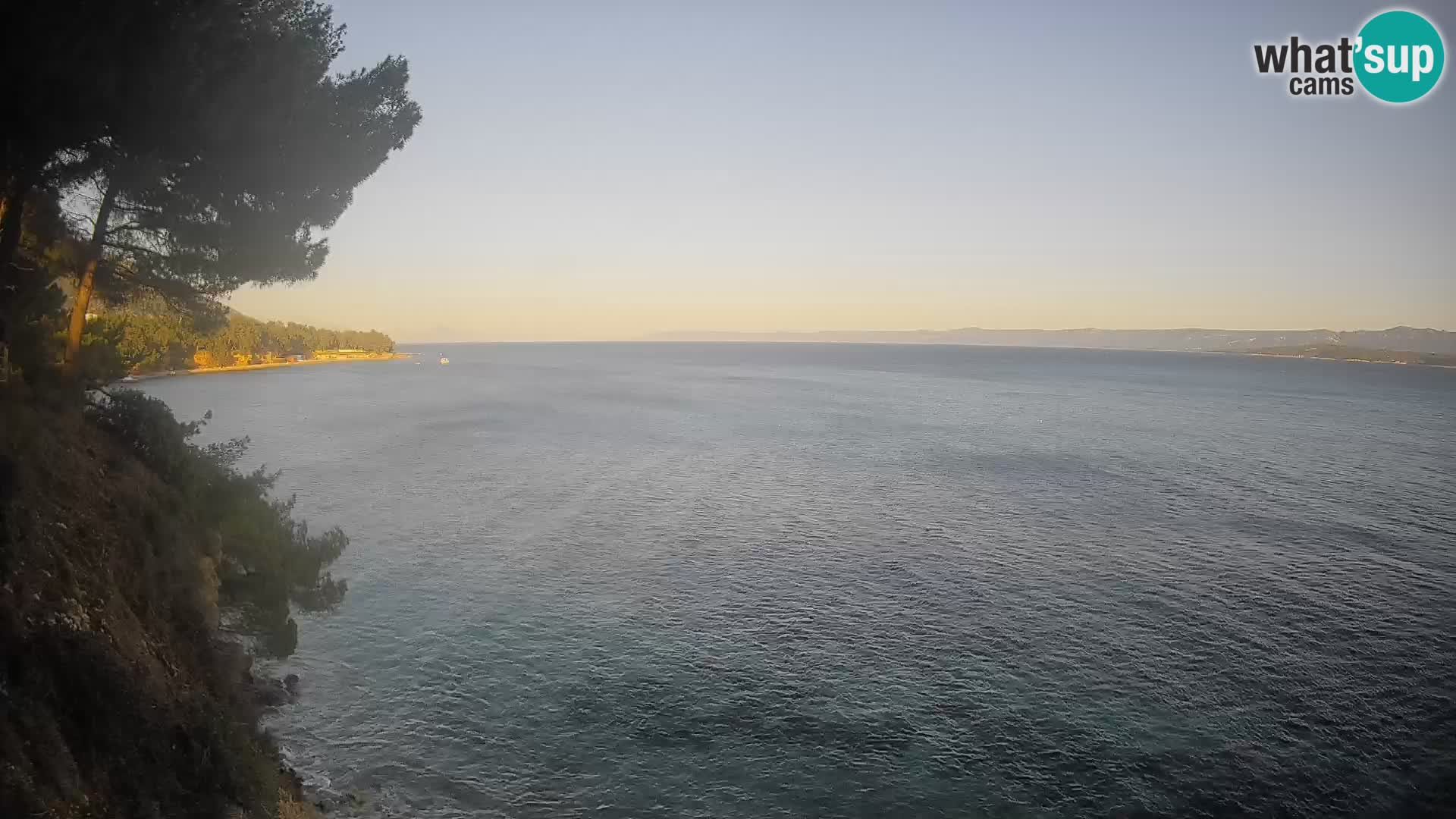 Webcam Spiaggia Potočine Bol – Vista live sulla spiaggia Borak, Isola di Brač