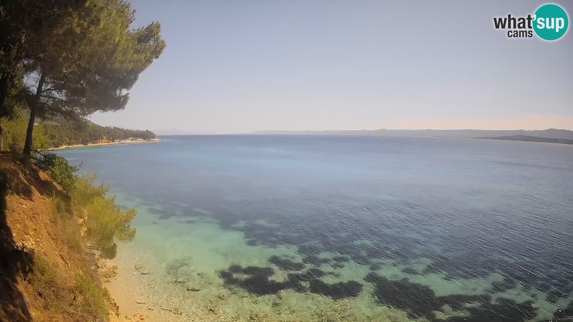 Webcam plage Potočine Bol – Vue en direct sur Borak Beach, île de Brač