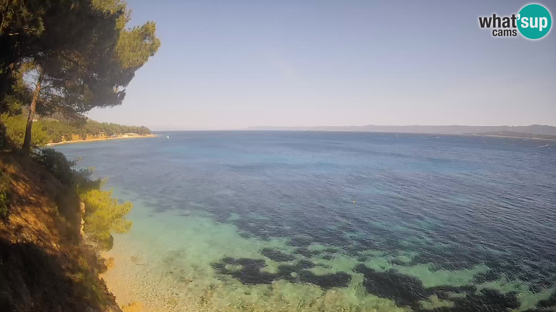 Webcam Potočine Beach Bol – Live View of Borak Beach, Brač Island