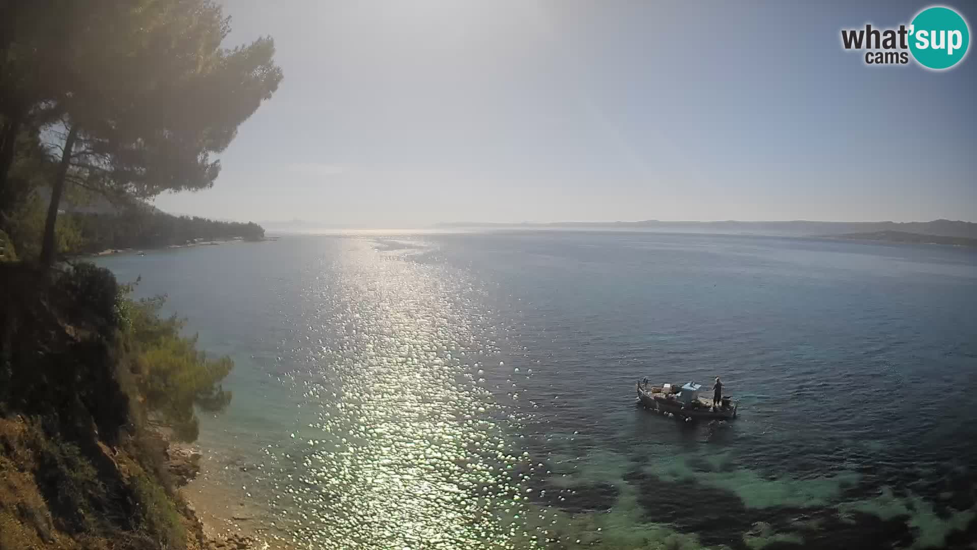 Webcam Strand Potočine Bol – Liveblick auf Borak Beach, Insel Brač