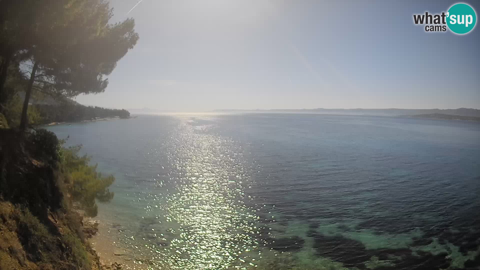 Webcam Potočine Beach Bol – Live View of Borak Beach, Brač Island