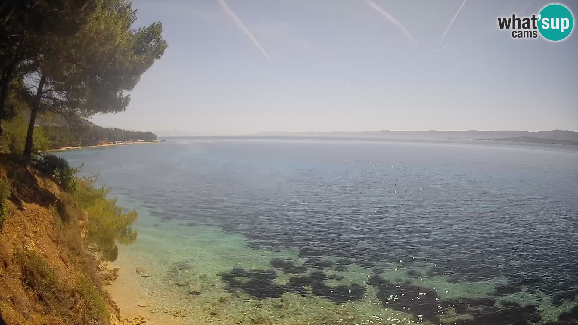 Web kamera Potočine Bol – Pogled uživo na plažu Borak, otok Brač