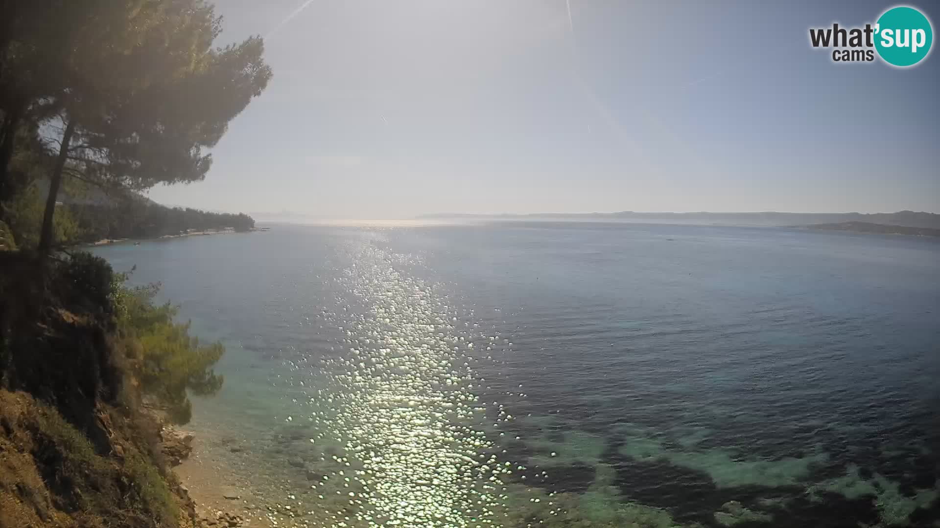 Webcam Playa Potočine Bol – Vista en vivo de Borak Beach, Isla de Brač