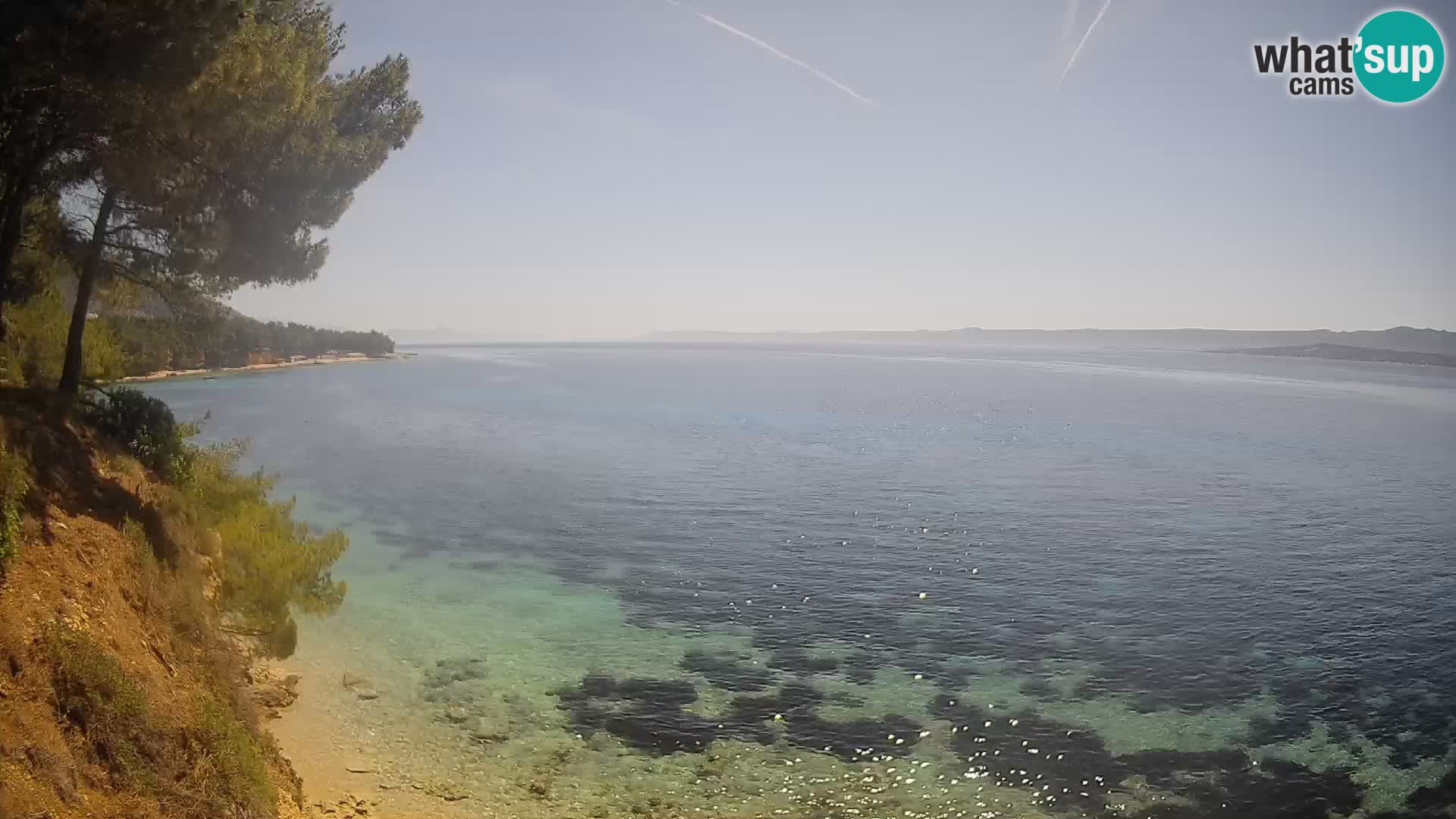 Webcam plage Potočine Bol – Vue en direct sur Borak Beach, île de Brač
