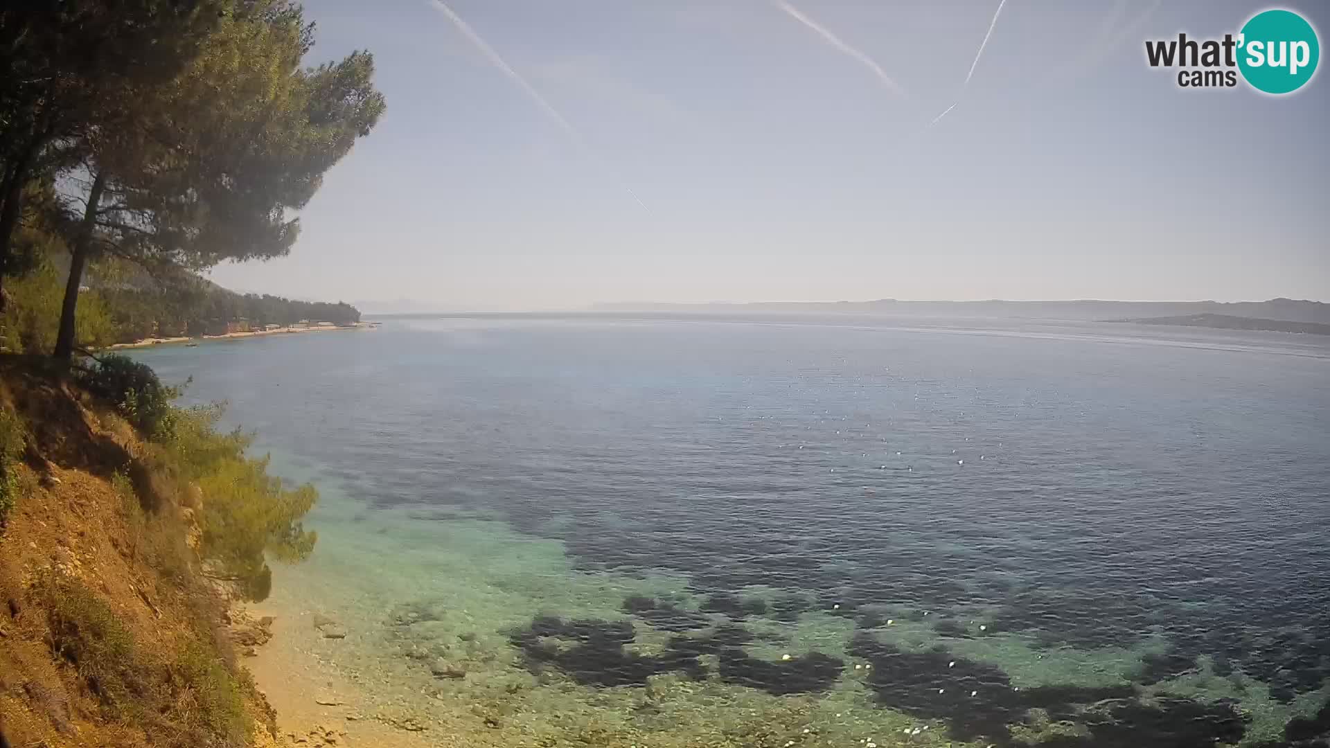 Webcam Potočine Beach Bol – Live View of Borak Beach, Brač Island