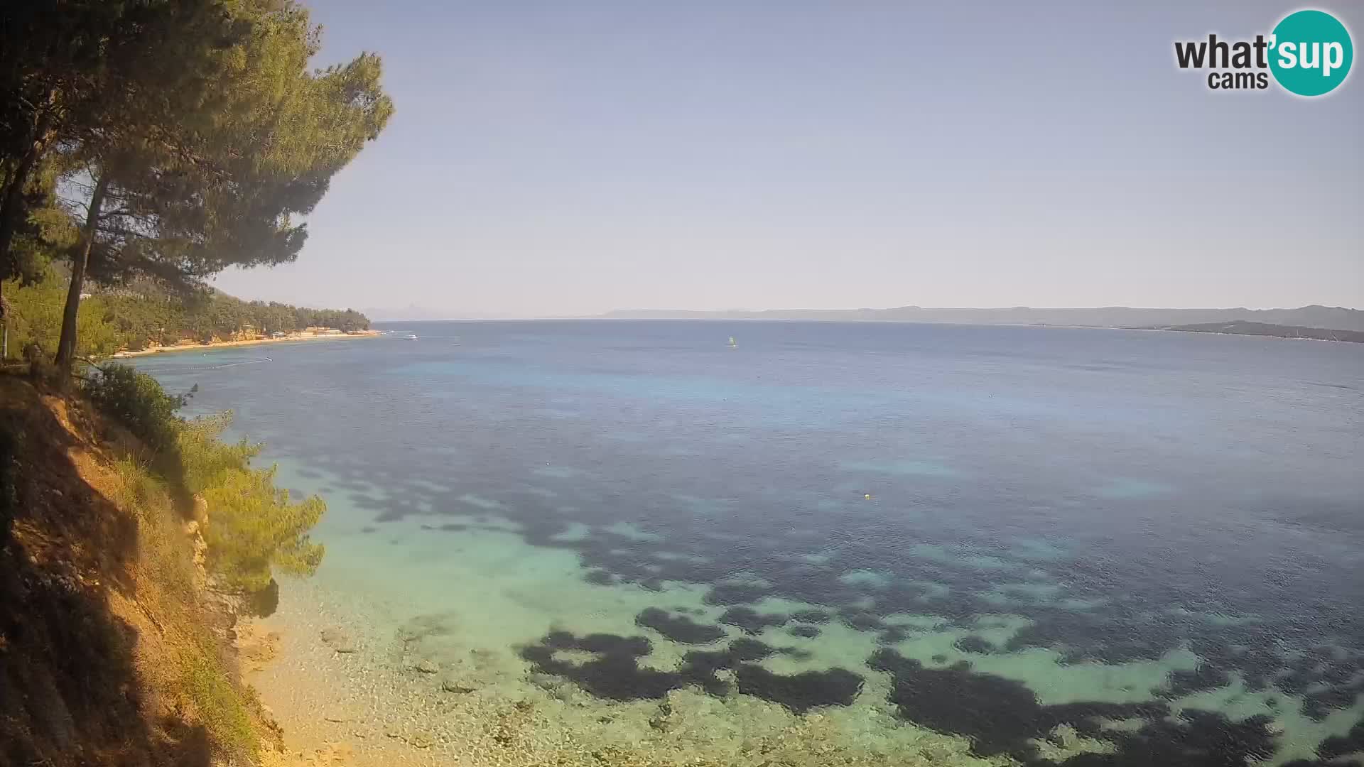 Webcam Potočine Beach Bol – Live View of Borak Beach, Brač Island