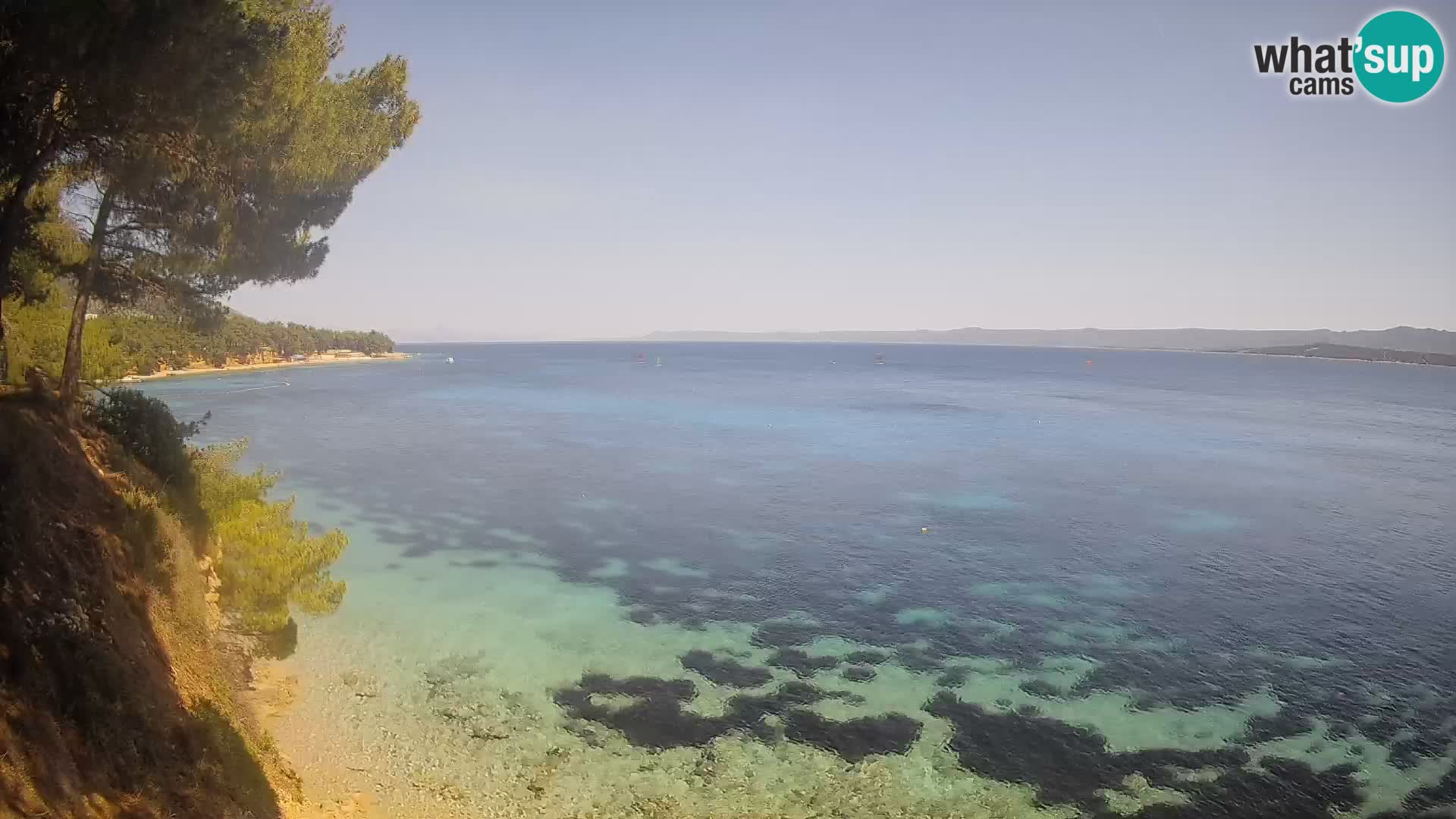 Webcam Playa Potočine Bol – Vista en vivo de Borak Beach, Isla de Brač
