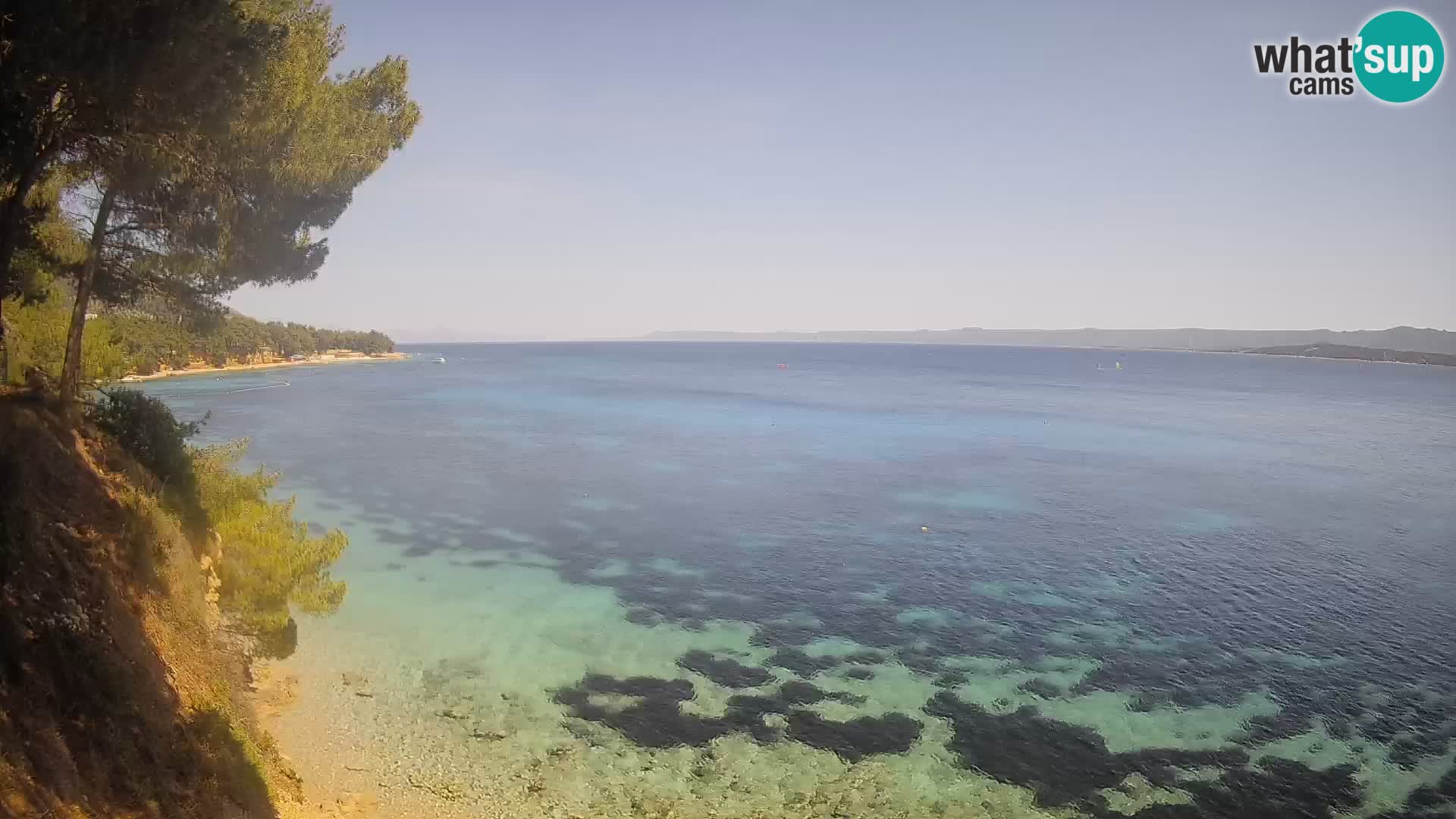 Web kamera Potočine Bol – Pogled uživo na plažu Borak, otok Brač