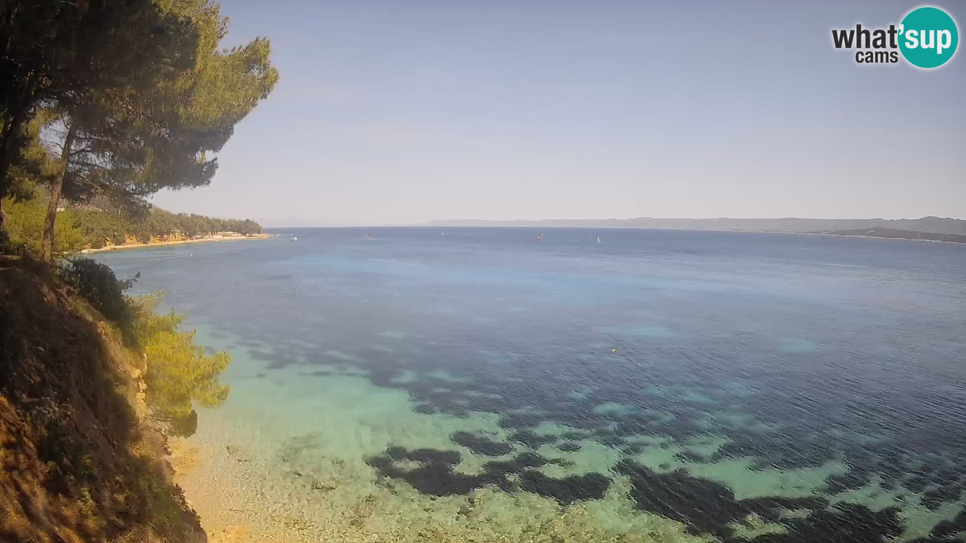 Webcam Potočine Beach Bol – Live View of Borak Beach, Brač Island
