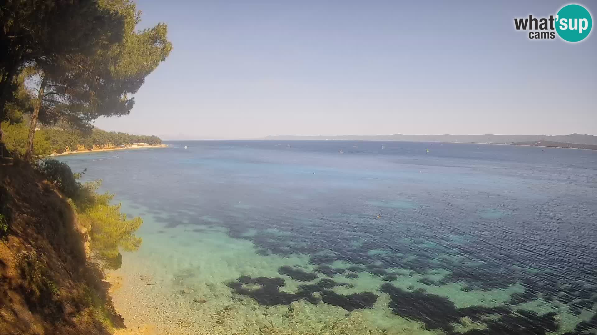 Webcam Potočine Beach Bol – Live View of Borak Beach, Brač Island