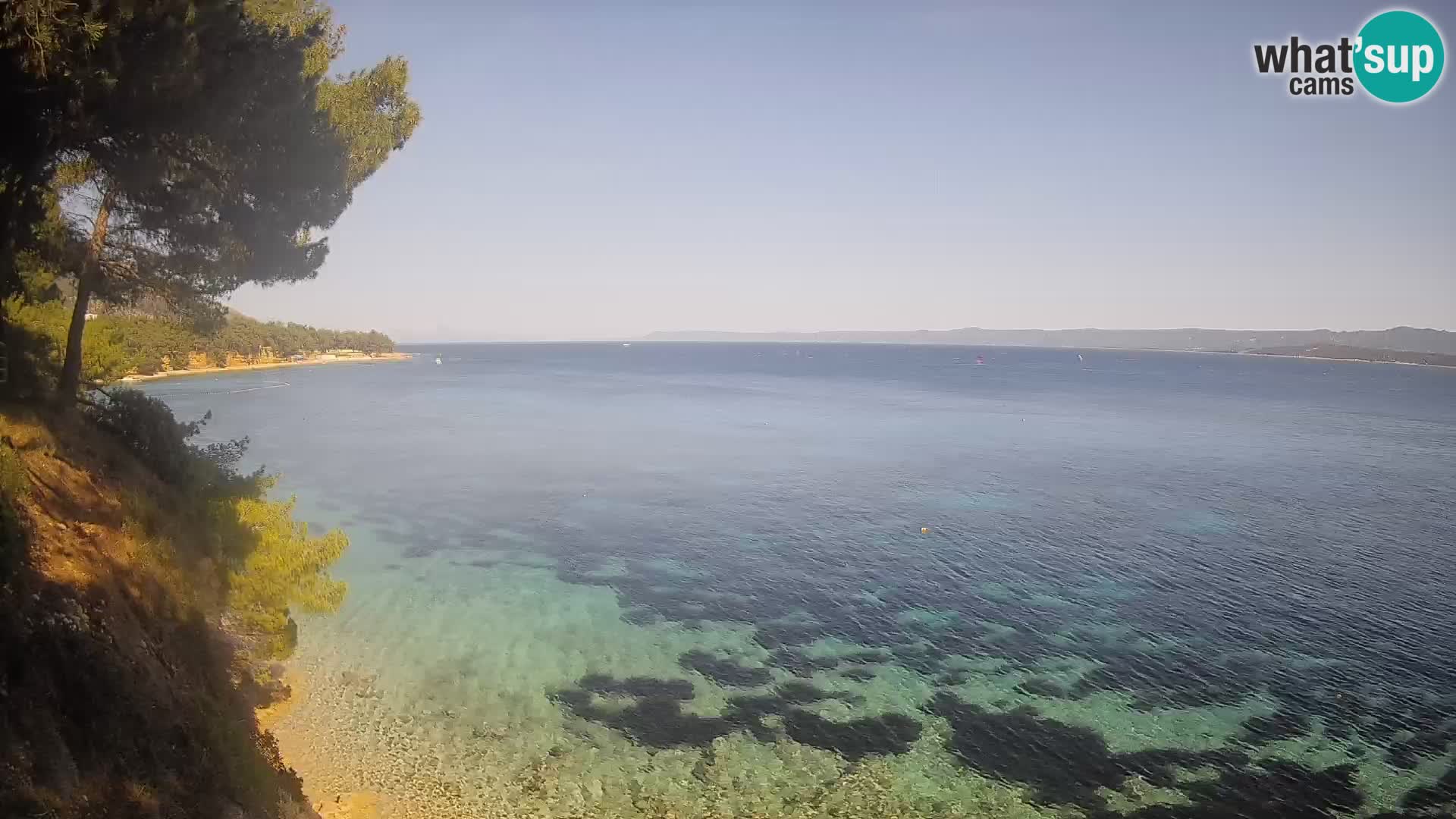 Webcam Strand Potočine Bol – Liveblick auf Borak Beach, Insel Brač