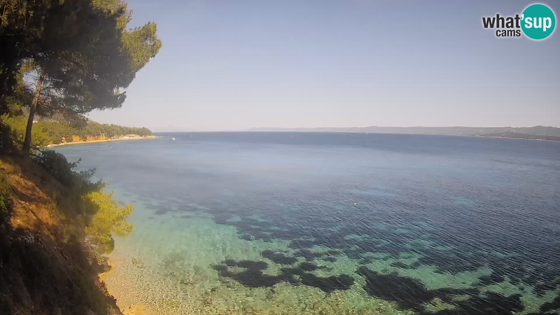 Webcam plage Potočine Bol – Vue en direct sur Borak Beach, île de Brač