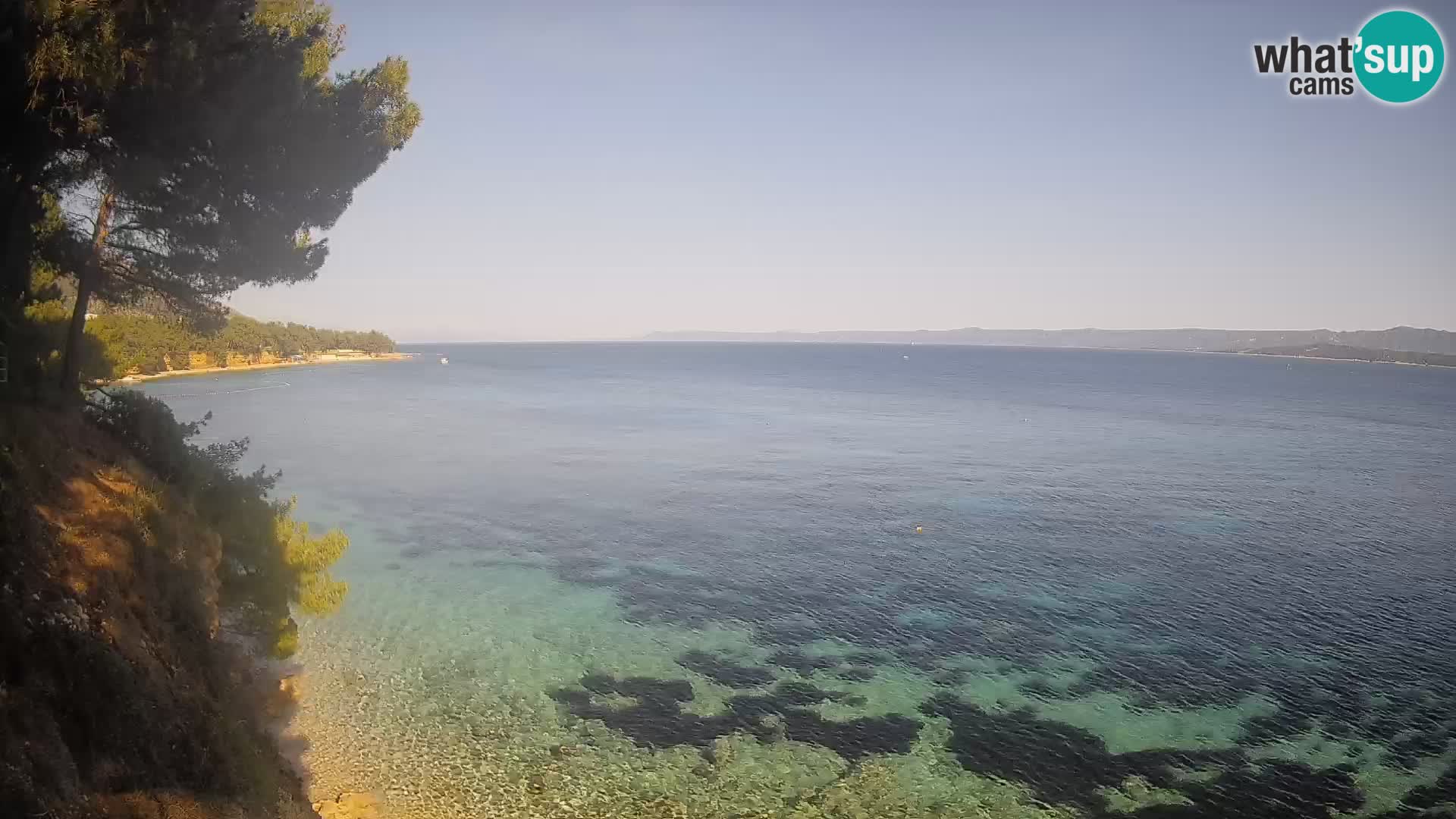 Webcam Playa Potočine Bol – Vista en vivo de Borak Beach, Isla de Brač