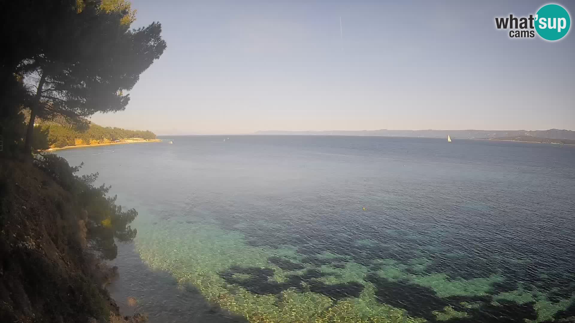 Webcam Strand Potočine Bol – Liveblick auf Borak Beach, Insel Brač