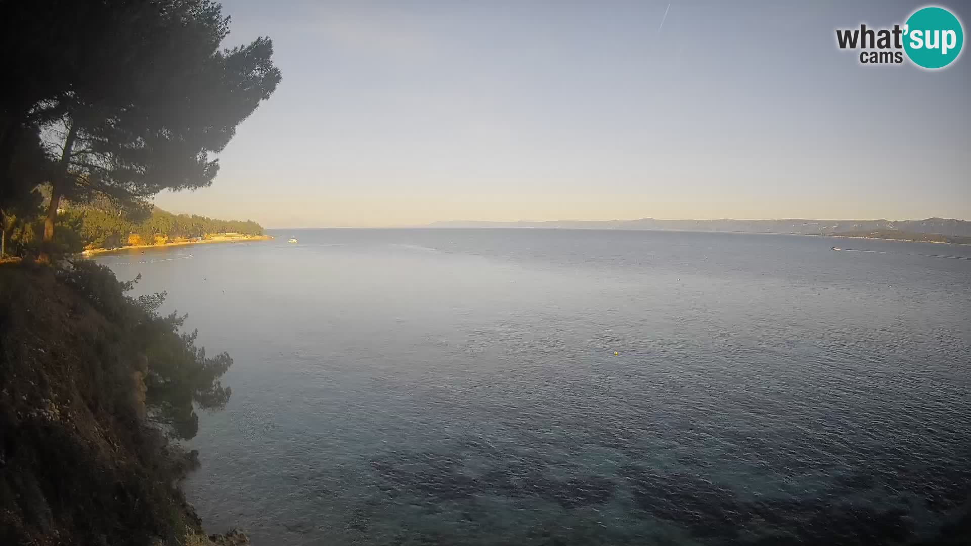 Webcam Spiaggia Potočine Bol – Vista live sulla spiaggia Borak, Isola di Brač