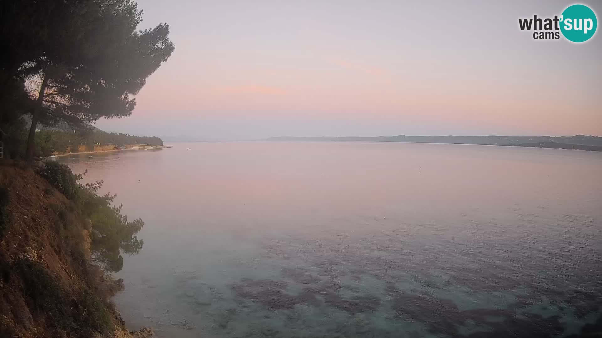 Webcam Spiaggia Potočine Bol – Vista live sulla spiaggia Borak, Isola di Brač