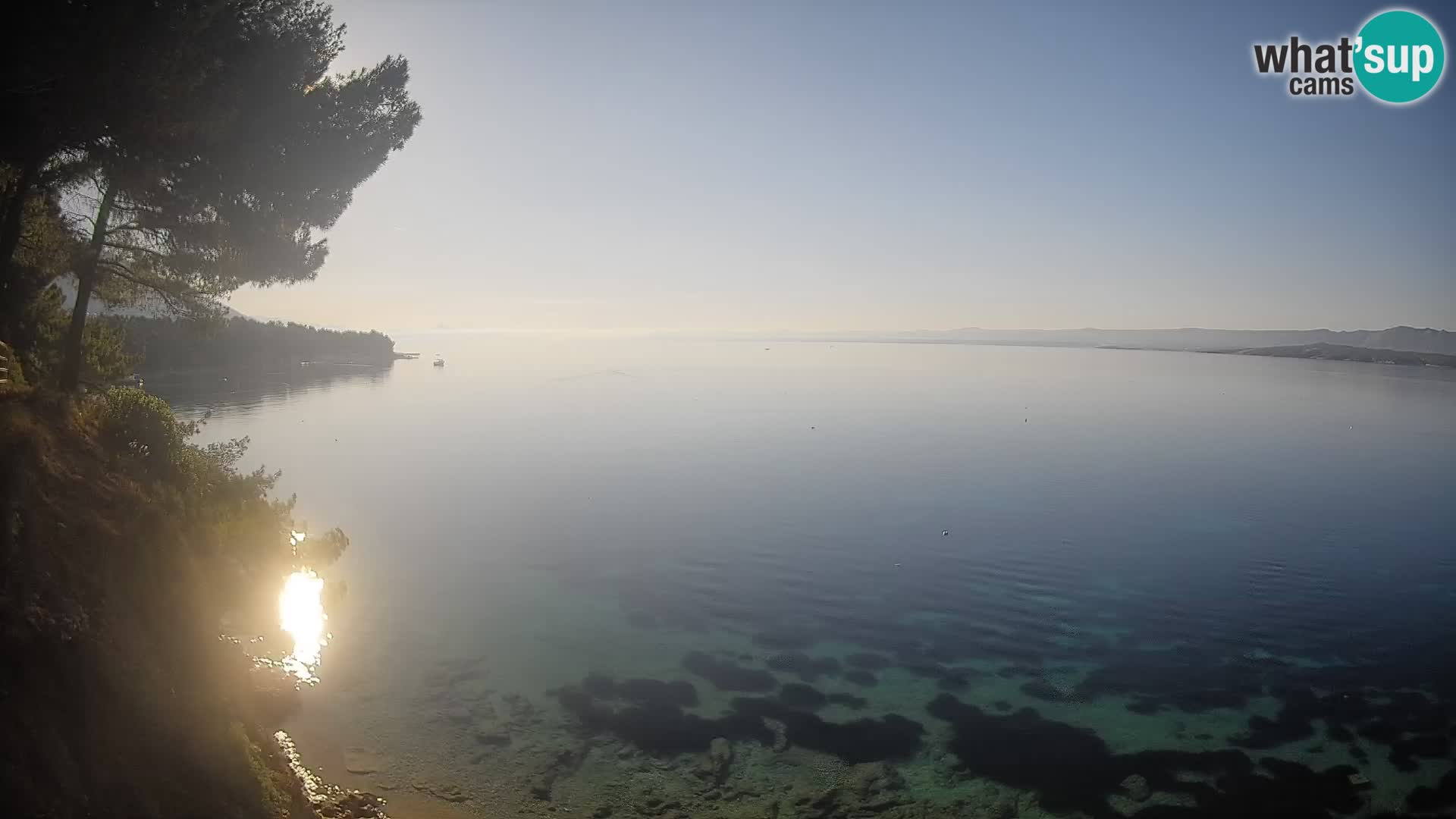 Webcam Playa Potočine Bol – Vista en vivo de Borak Beach, Isla de Brač