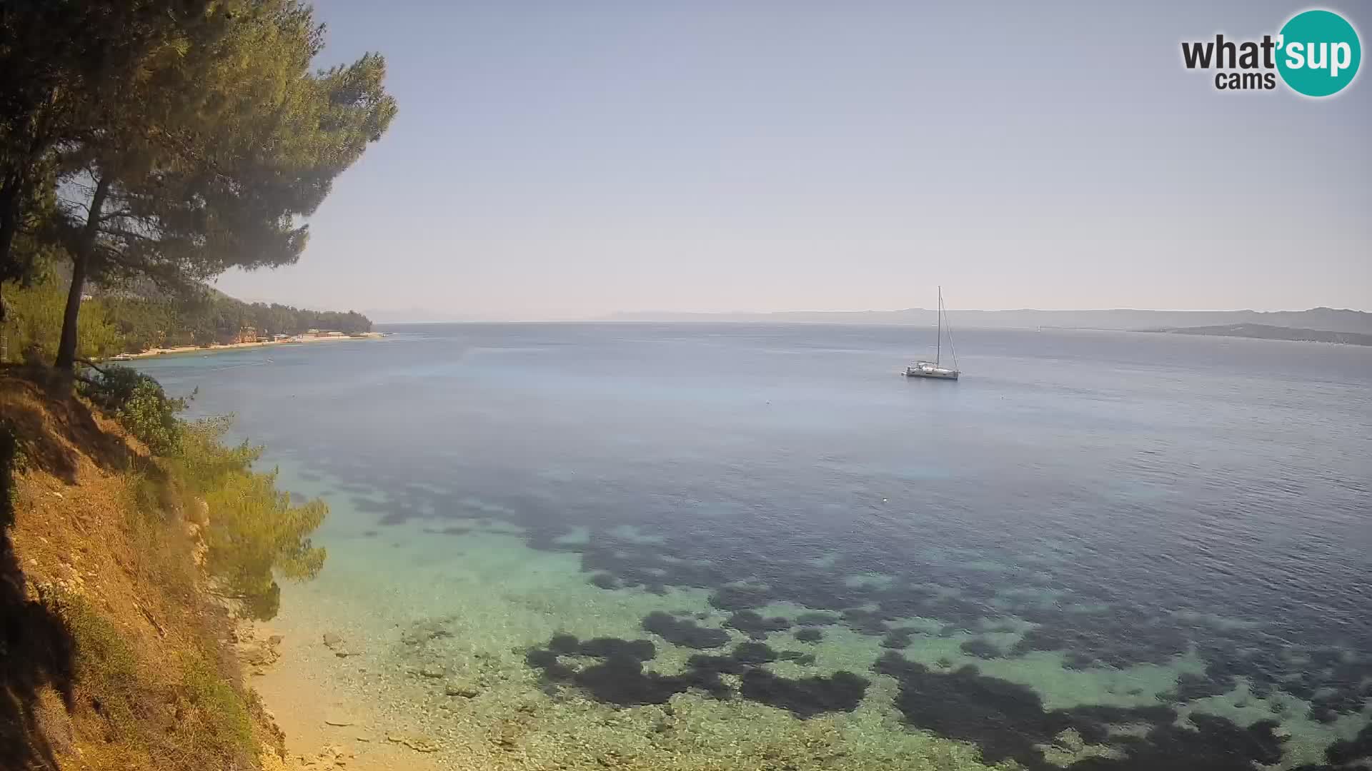 Webcam Strand Potočine Bol – Liveblick auf Borak Beach, Insel Brač