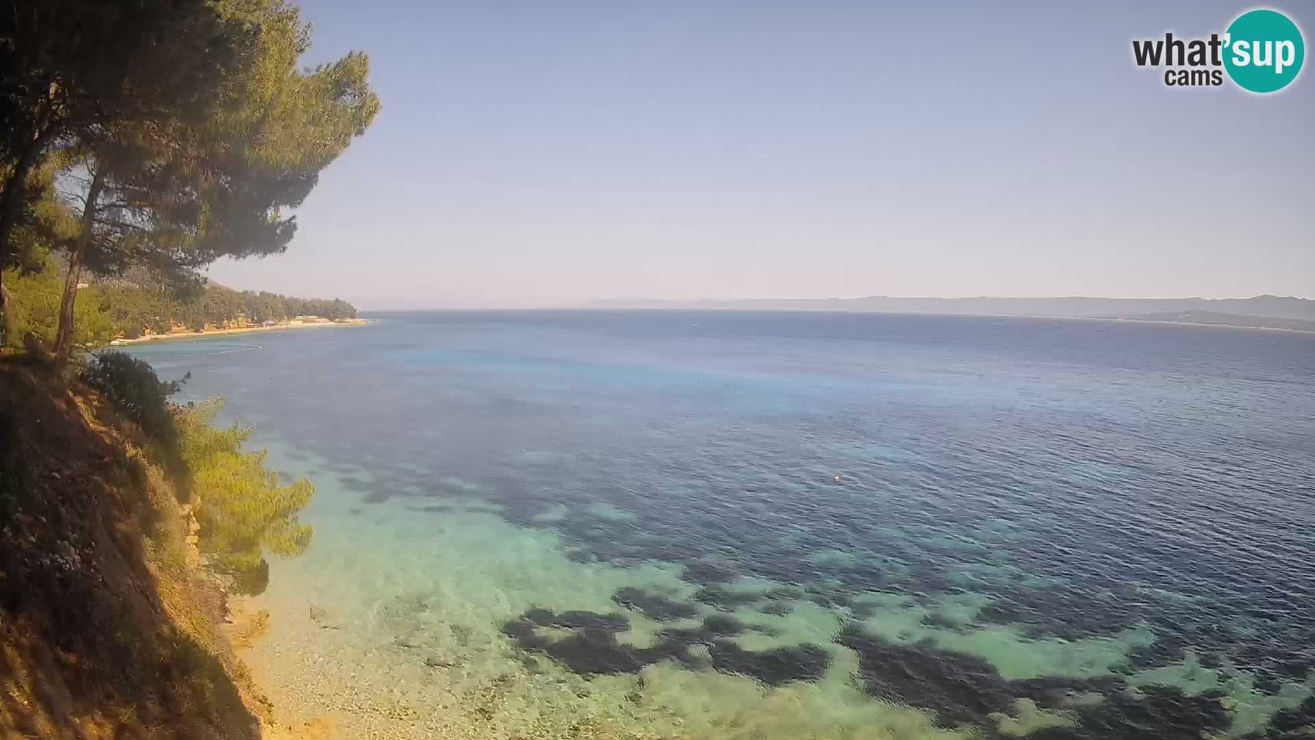 Webcam Strand Potočine Bol – Liveblick auf Borak Beach, Insel Brač
