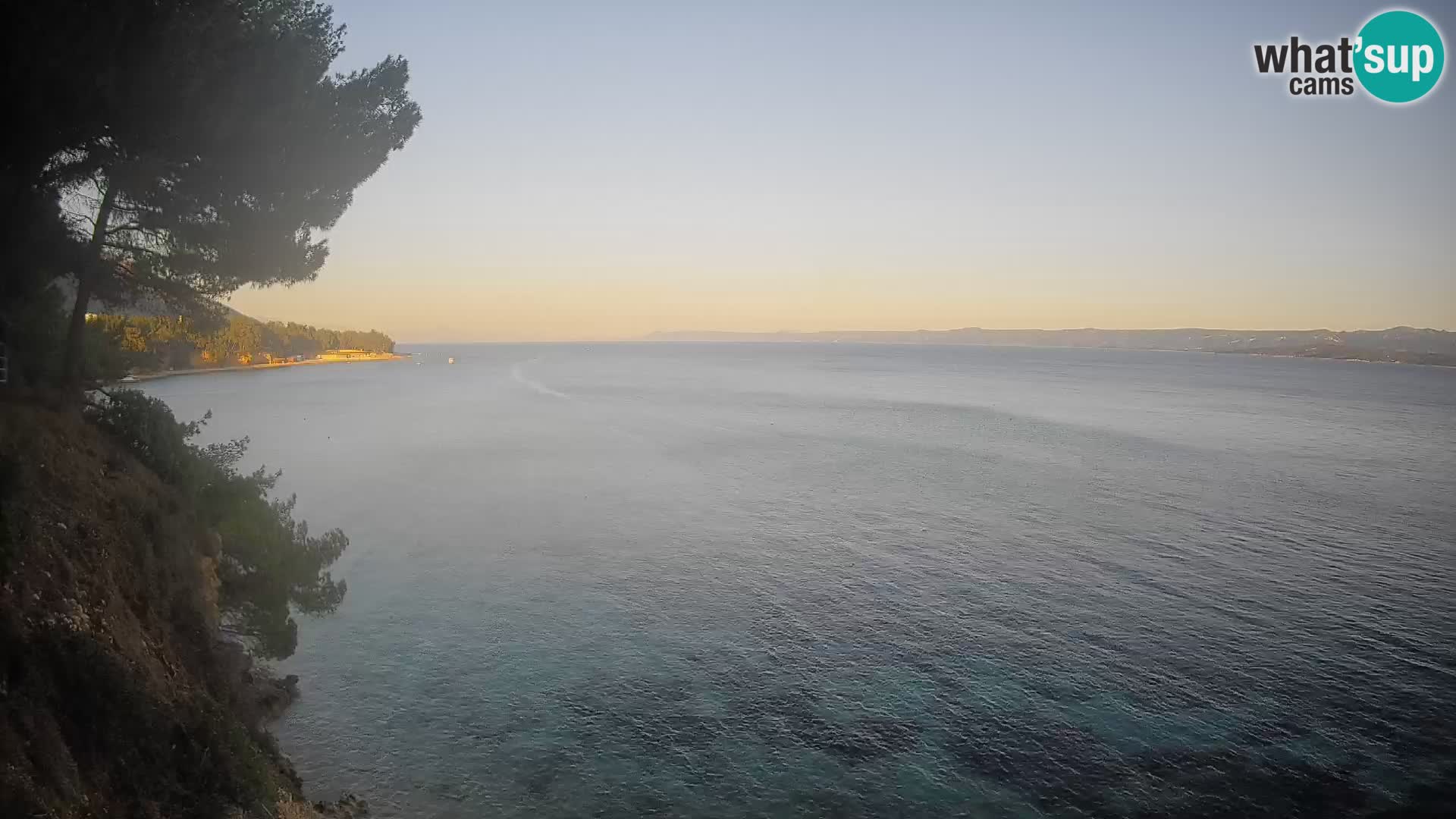 Webcam Spiaggia Potočine Bol – Vista live sulla spiaggia Borak, Isola di Brač