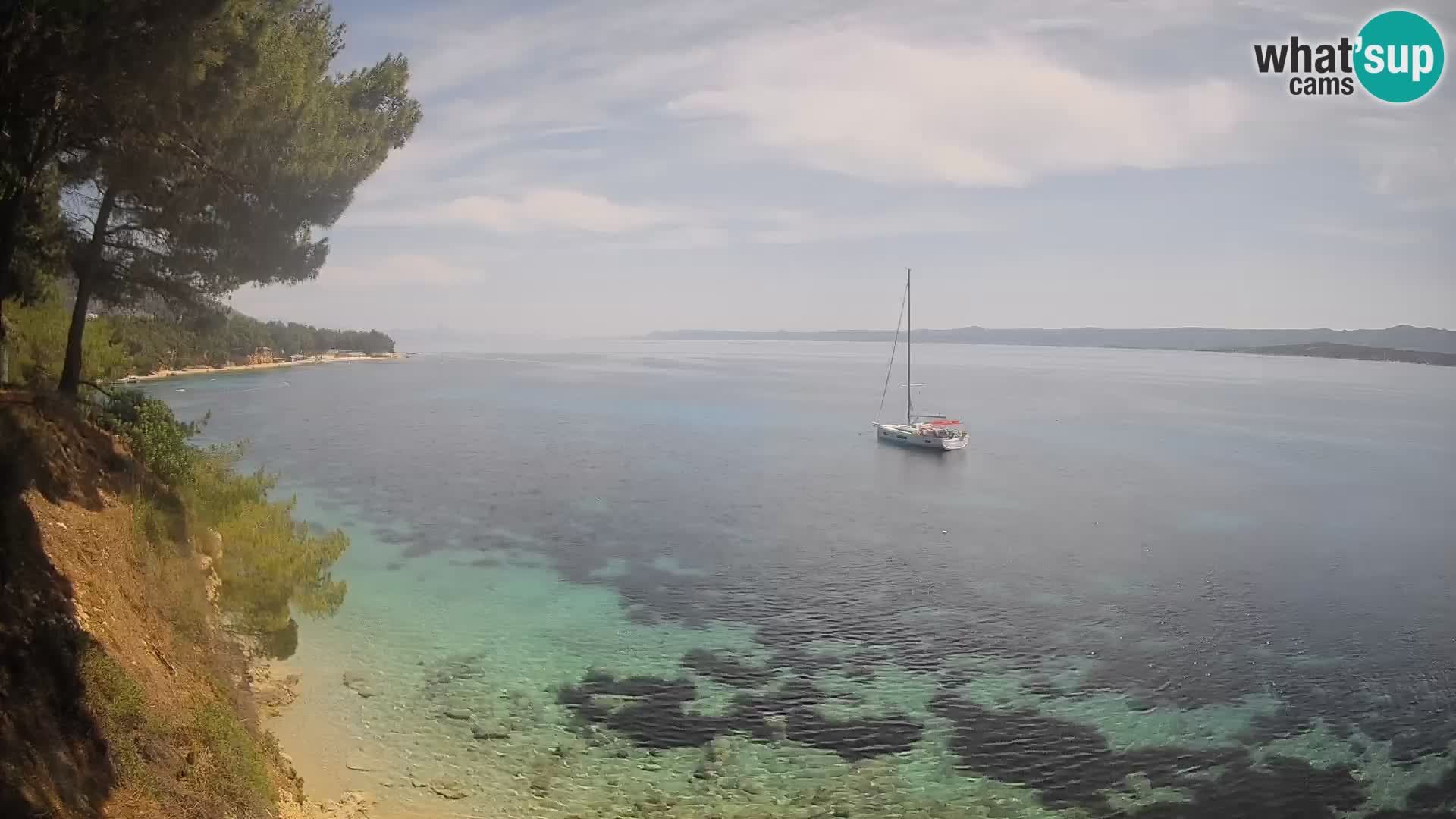 Webcam plage Potočine Bol – Vue en direct sur Borak Beach, île de Brač