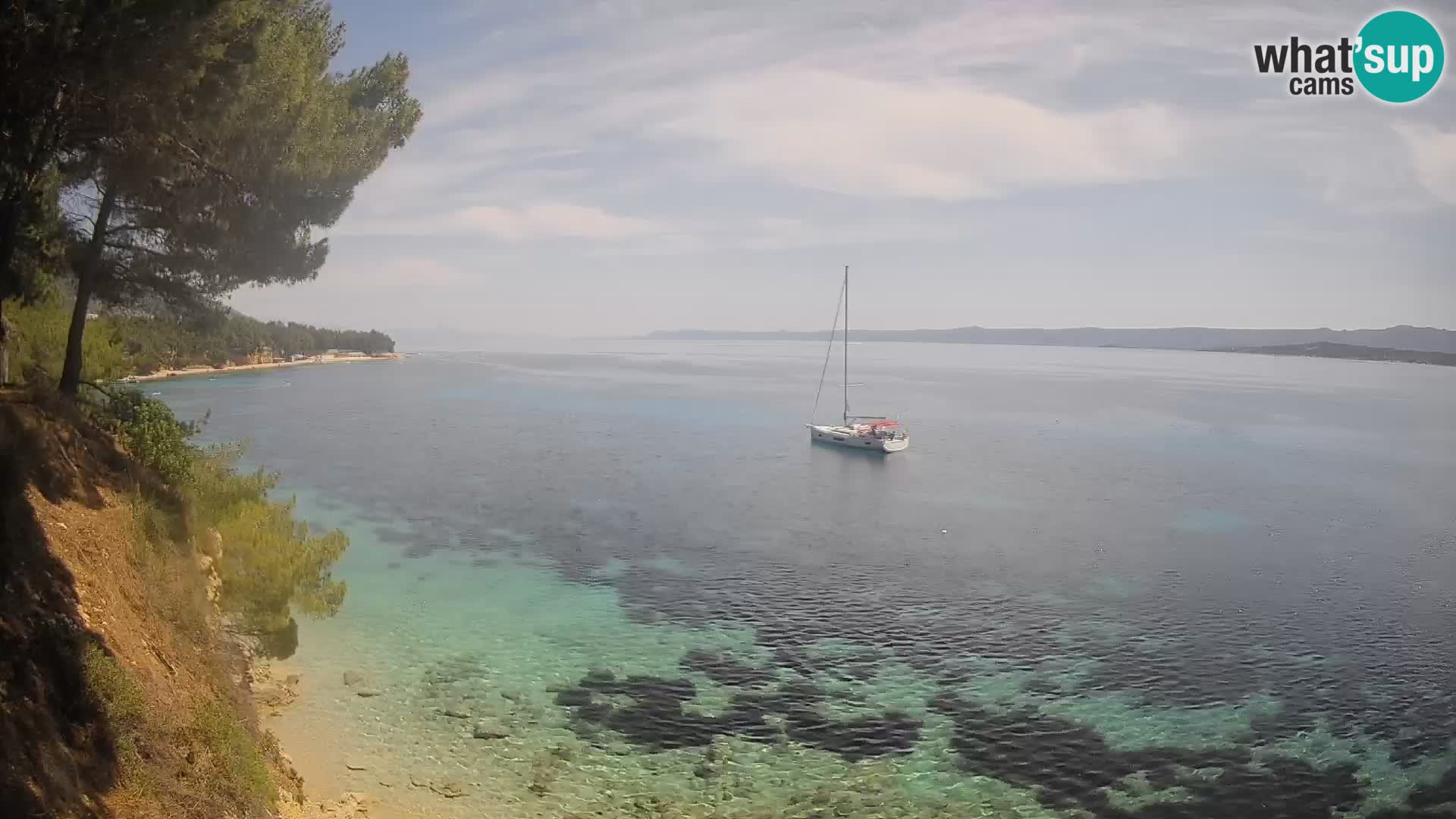 Webcam plage Potočine Bol – Vue en direct sur Borak Beach, île de Brač