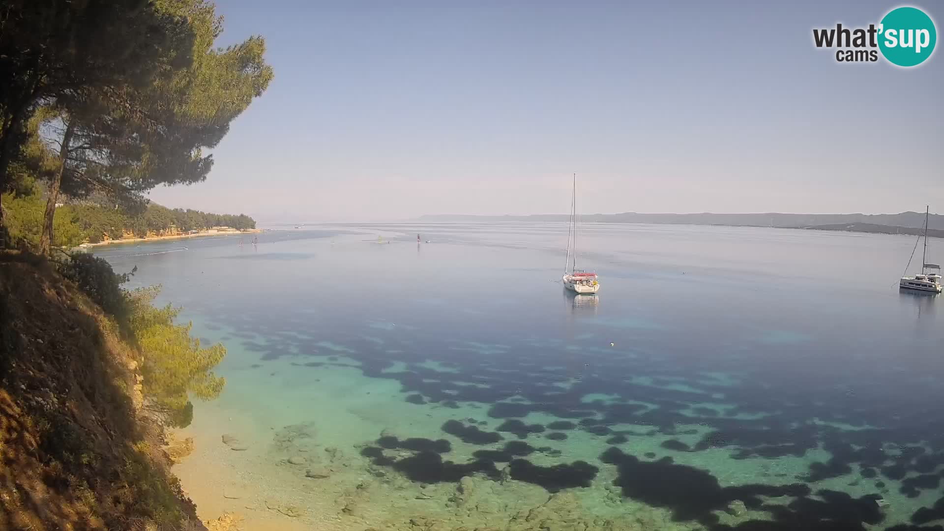 Webcam Potočine Beach Bol – Live View of Borak Beach, Brač Island