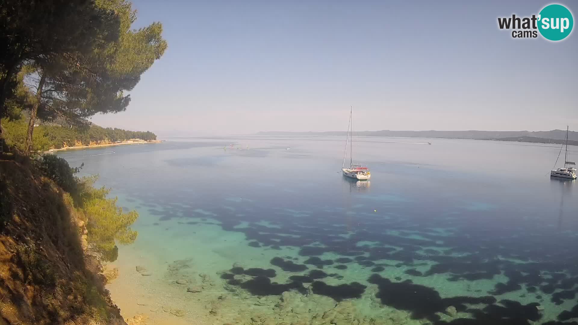 Webcam Potočine Beach Bol – Live View of Borak Beach, Brač Island