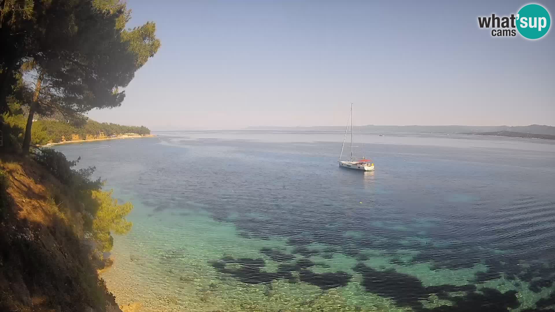 Webcam Potočine Beach Bol – Live View of Borak Beach, Brač Island