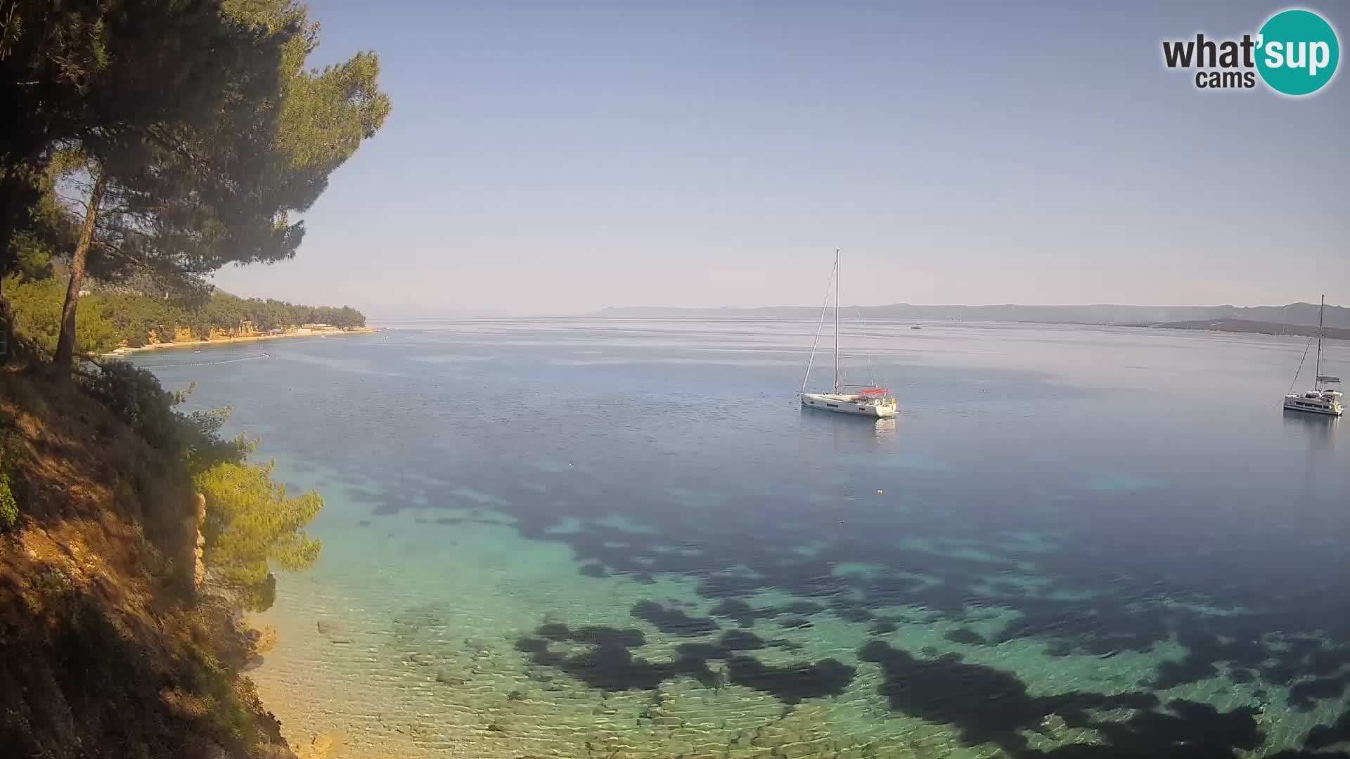 Webcam Potočine Beach Bol – Live View of Borak Beach, Brač Island