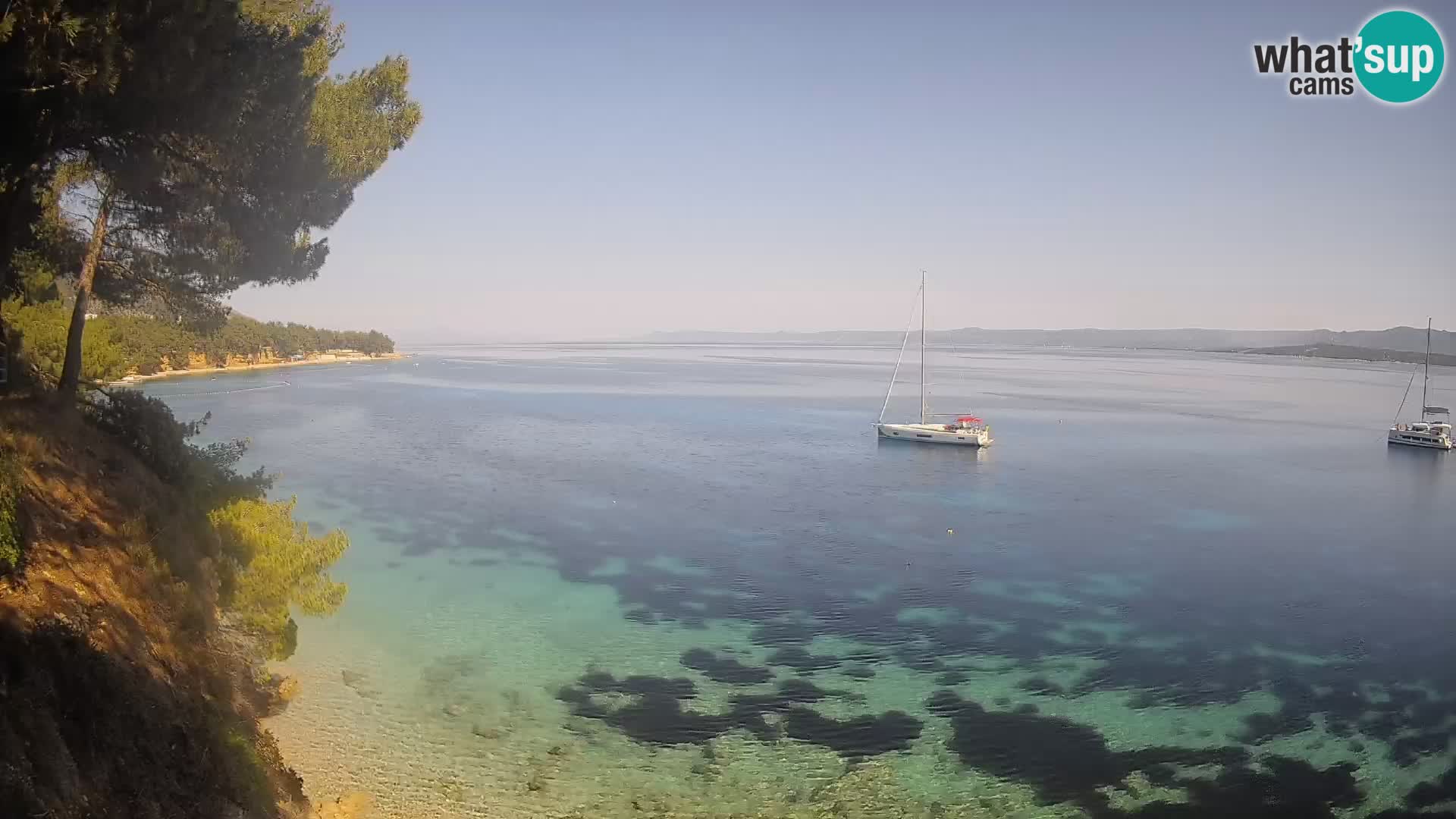 Webcam Potočine Beach Bol – Live View of Borak Beach, Brač Island