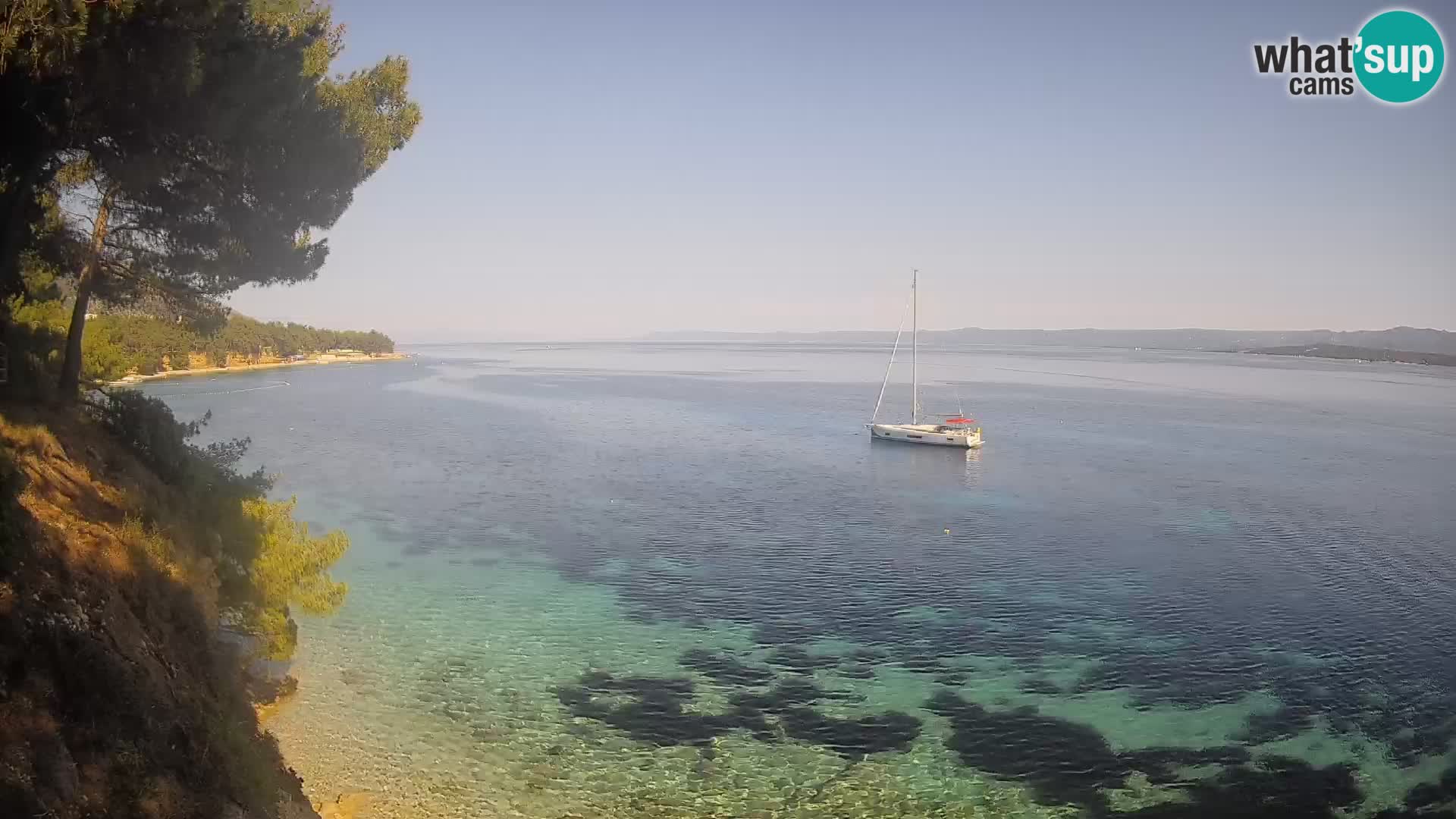 Webcam plage Potočine Bol – Vue en direct sur Borak Beach, île de Brač