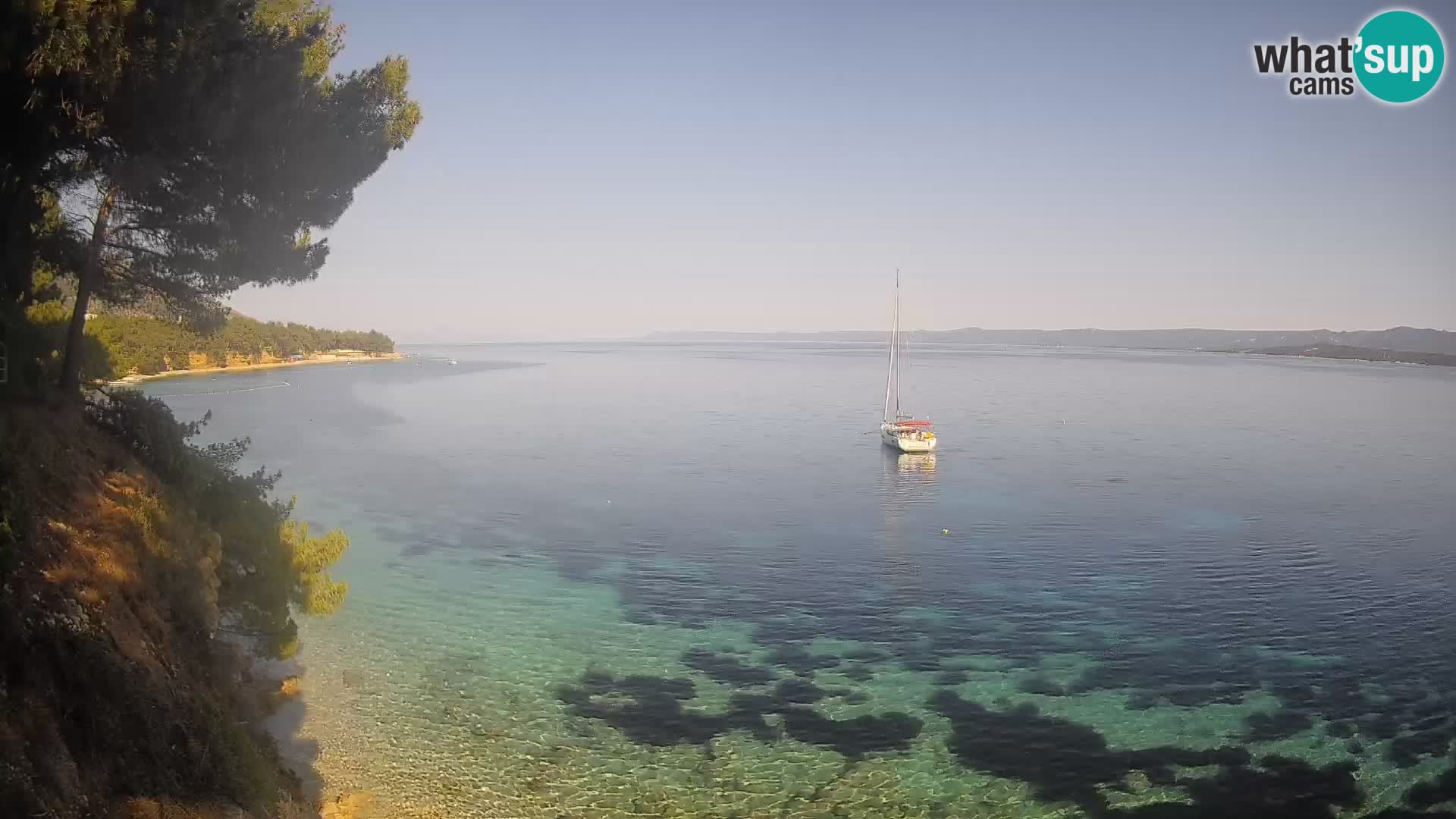 Webcam Potočine Beach Bol – Live View of Borak Beach, Brač Island