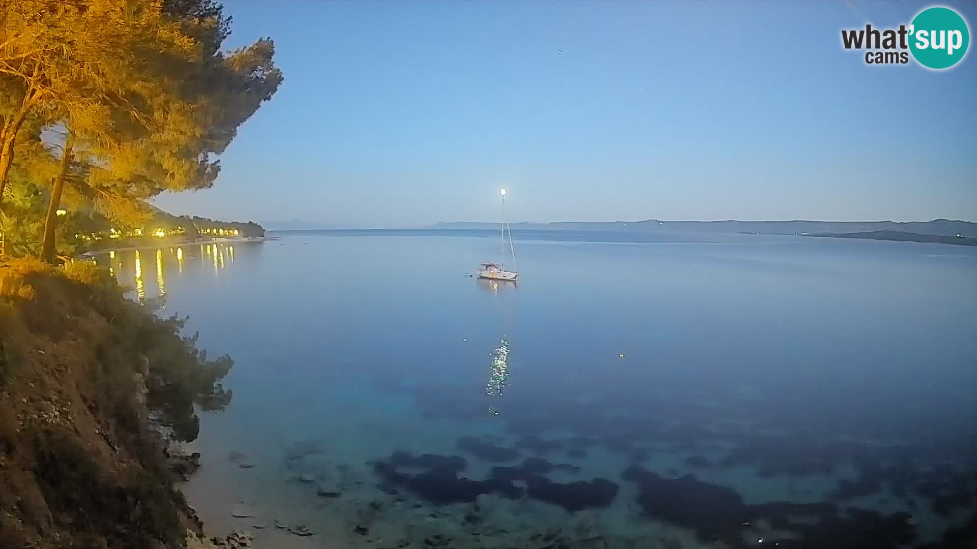 Webcam Strand Potočine Bol – Liveblick auf Borak Beach, Insel Brač