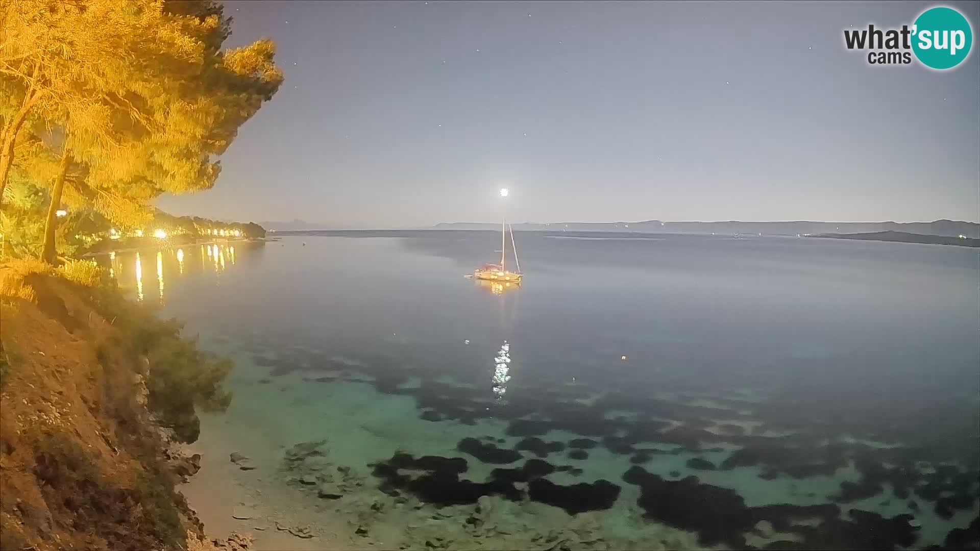 Webcam Potočine Beach Bol – Live View of Borak Beach, Brač Island