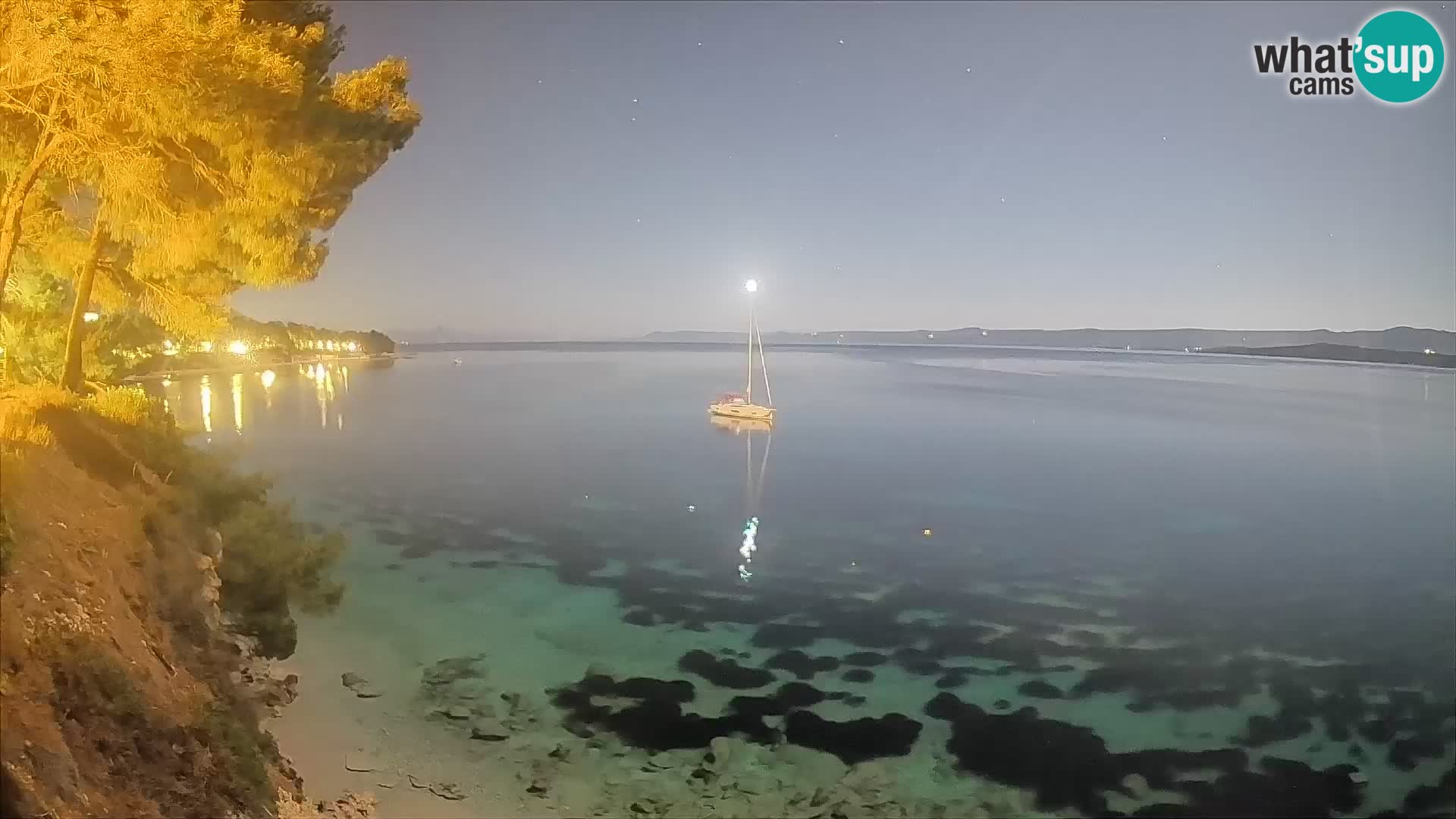 Webcam Potočine Beach Bol – Live View of Borak Beach, Brač Island