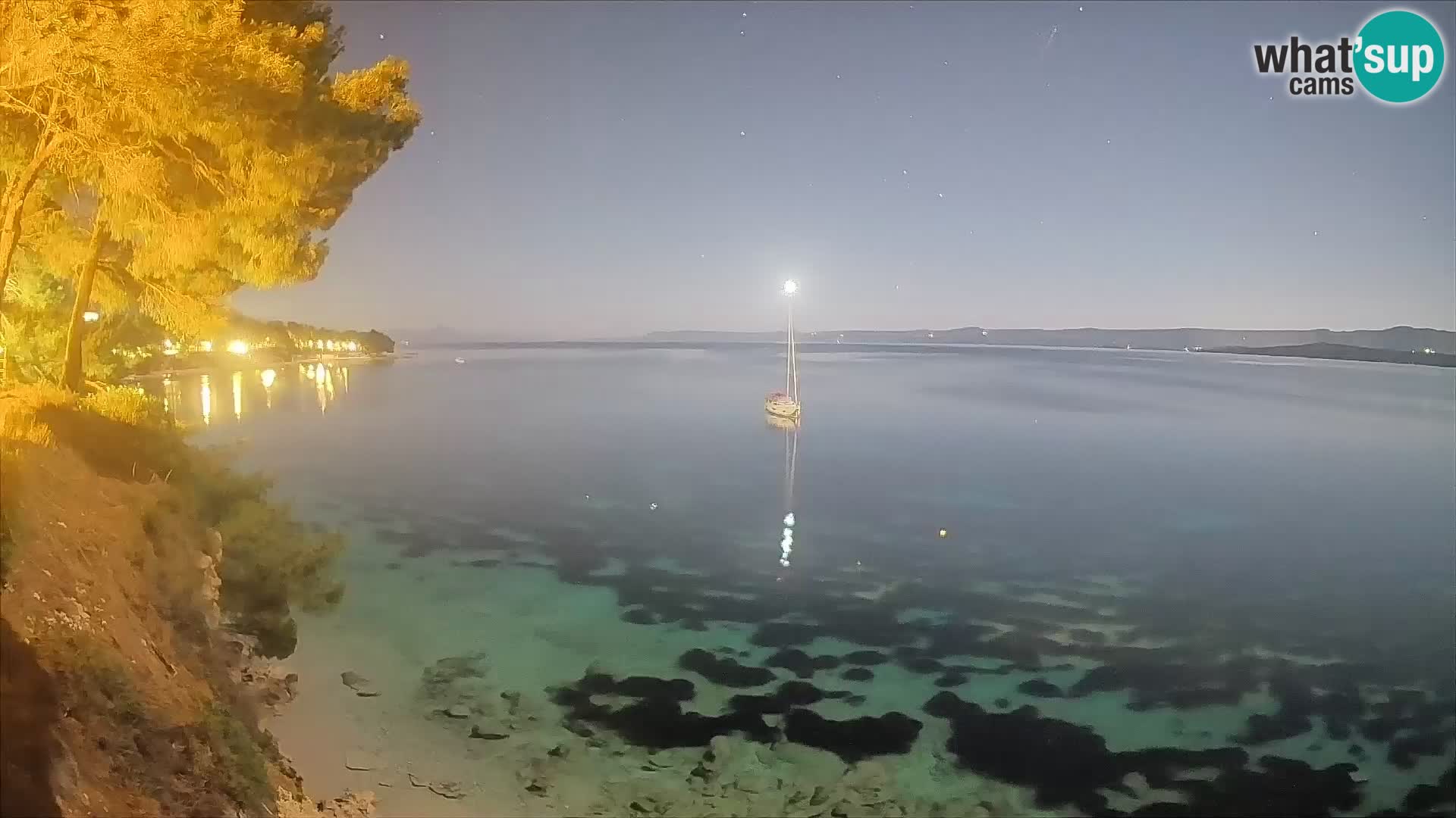Webcam Potočine Beach Bol – Live View of Borak Beach, Brač Island