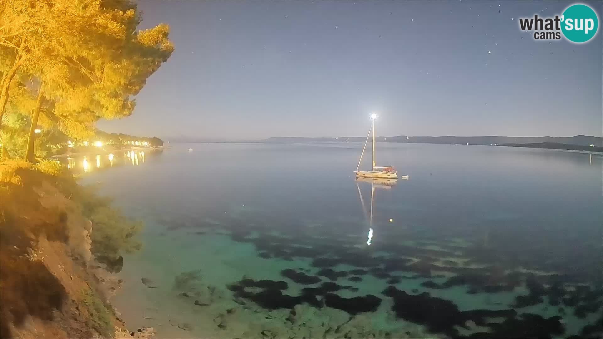 Webcam plage Potočine Bol – Vue en direct sur Borak Beach, île de Brač