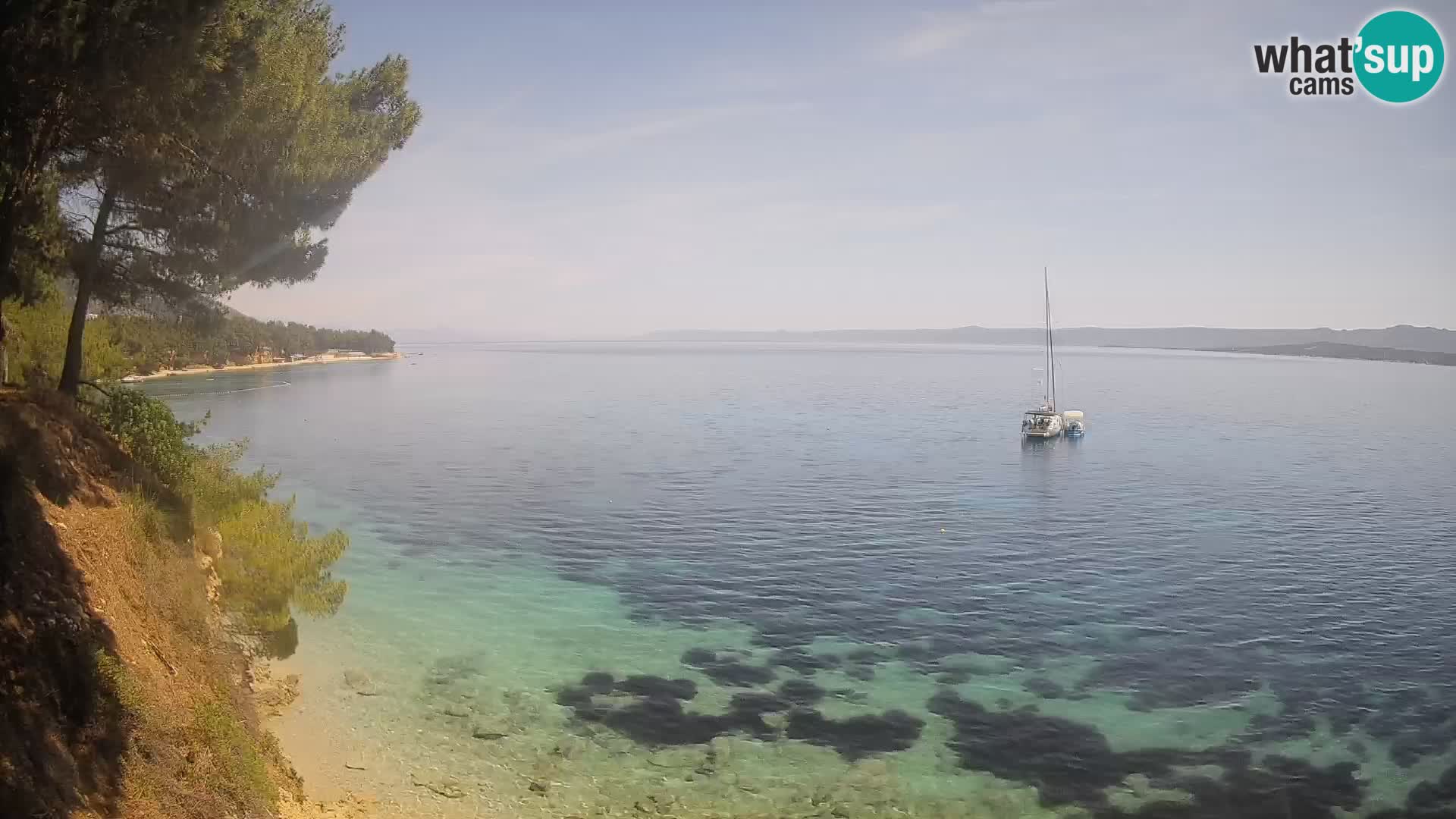 Webcam Potočine Beach Bol – Live View of Borak Beach, Brač Island